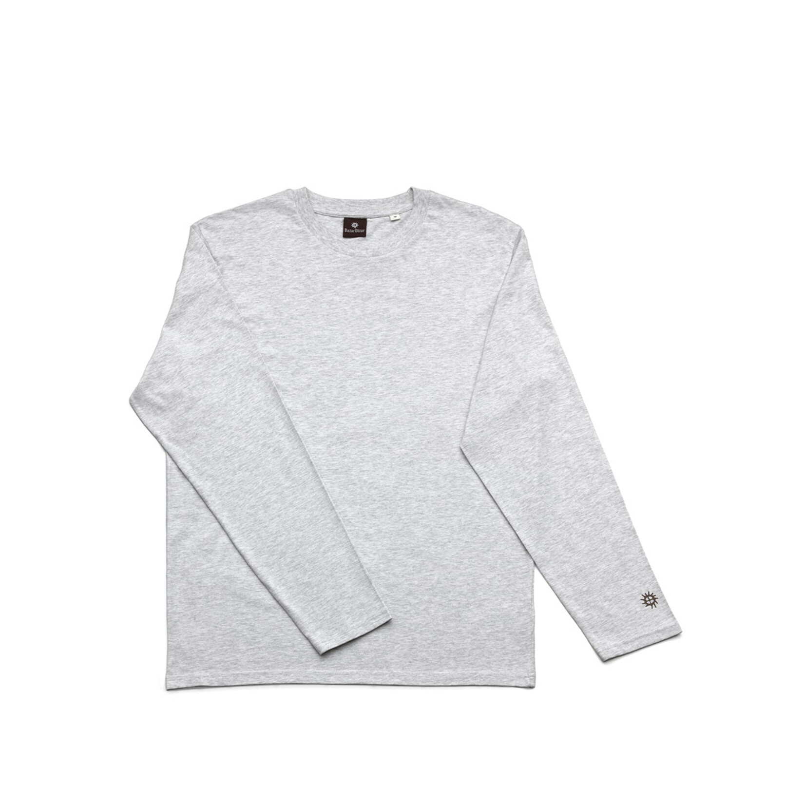 Bazar Bizar Antwerp The Checkerboard L/S T-Shirt - Heather Grey - S