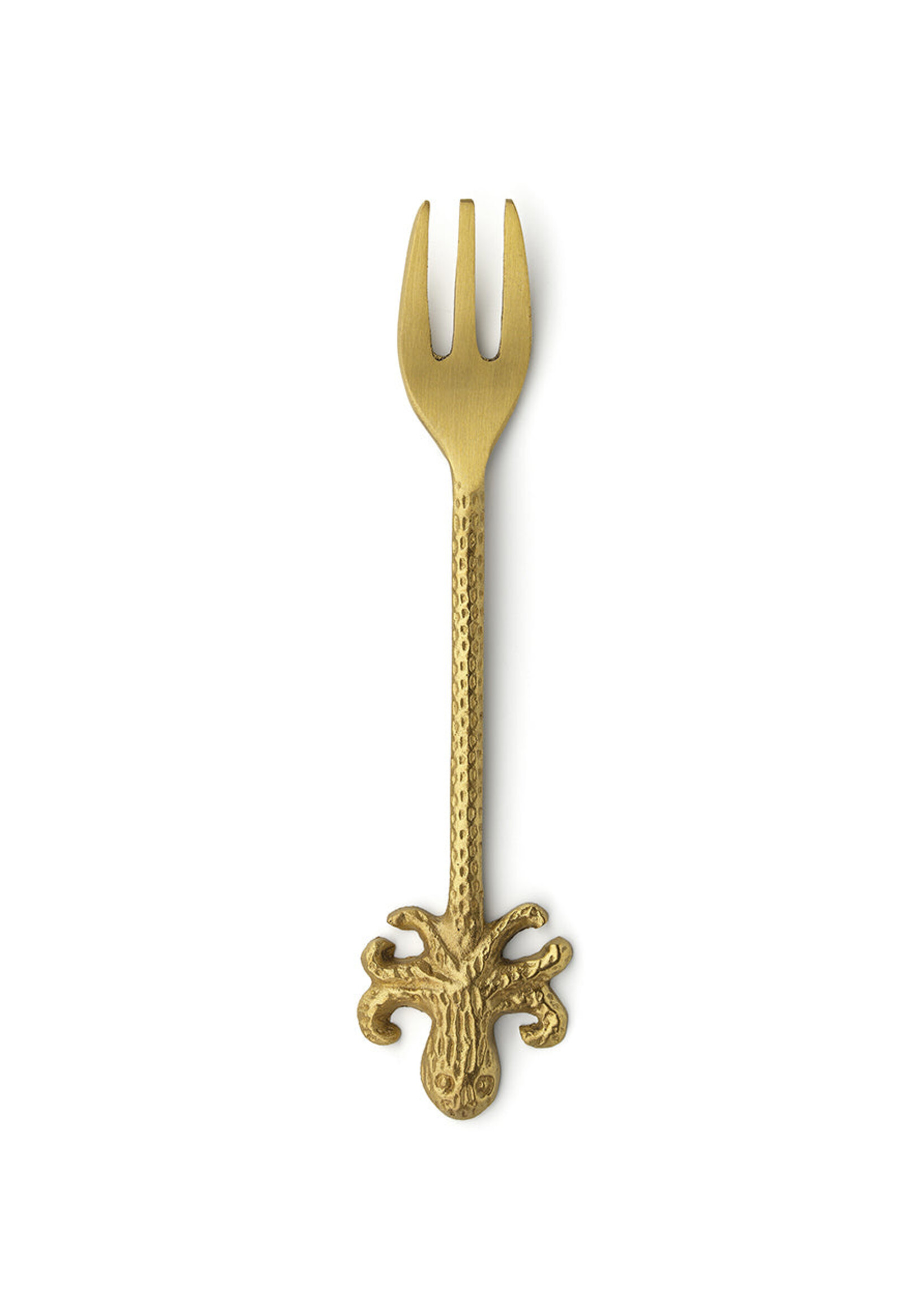 Bazar Bizar Antwerp The Octopus Fork - Gold - S