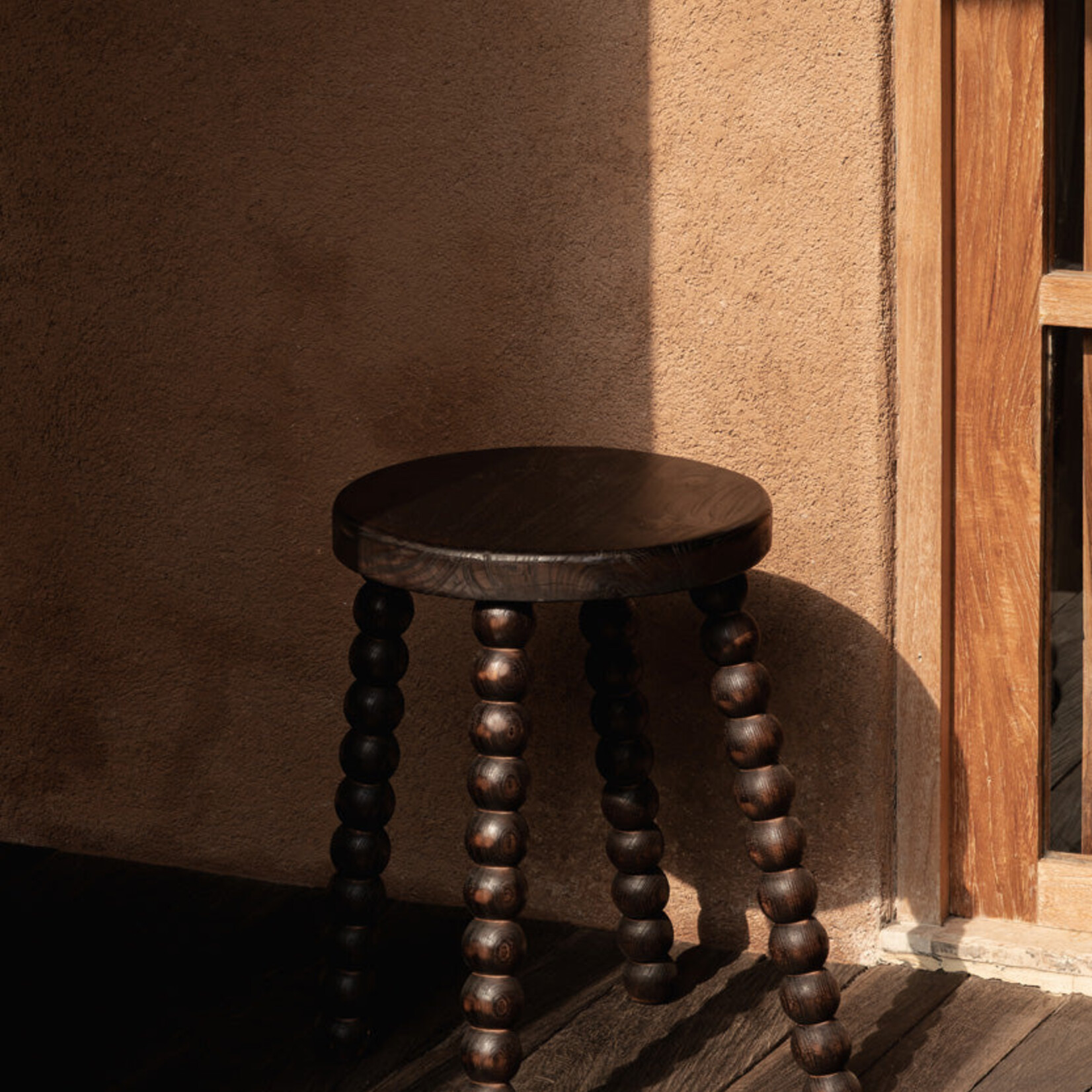Bazar Bizar Antwerp The Dango Stool - Dark Walnut