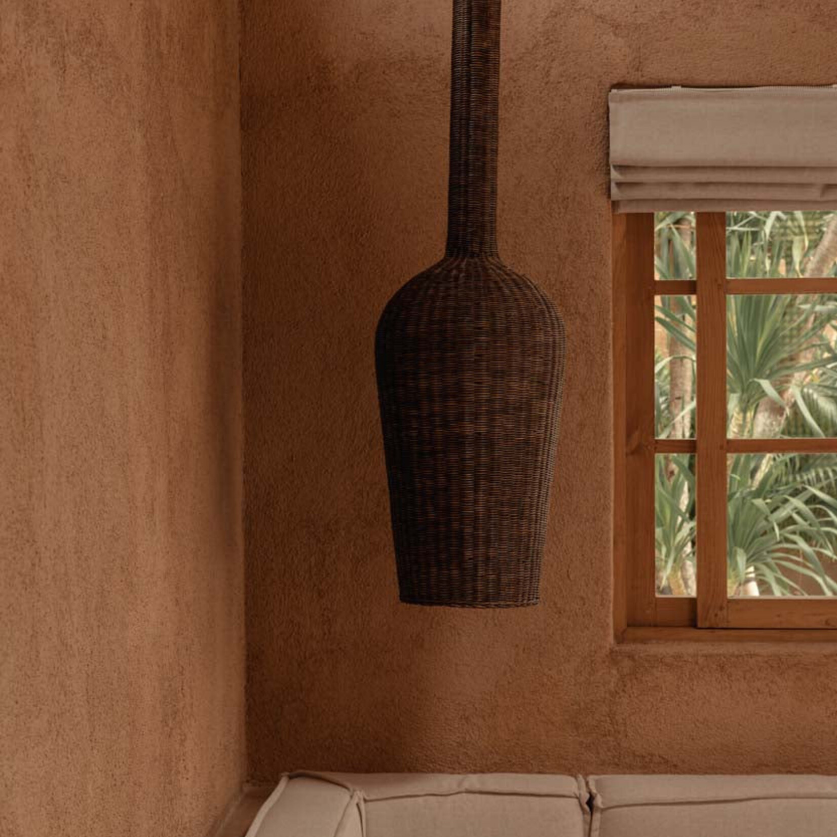 Bazar Bizar Antwerp The Amphora Pendant - Dark Walnut - XXL