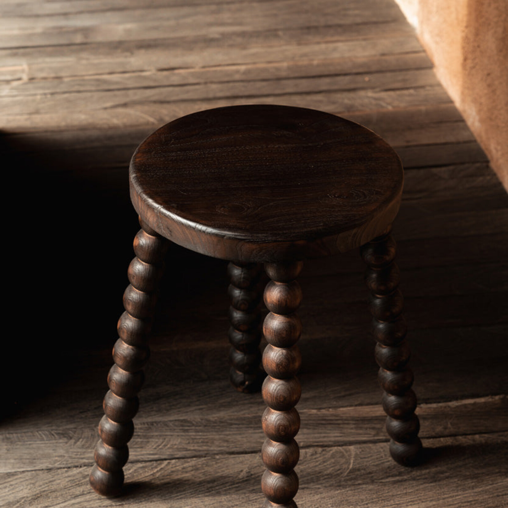 Bazar Bizar Antwerp The Dango Stool - Dark Walnut