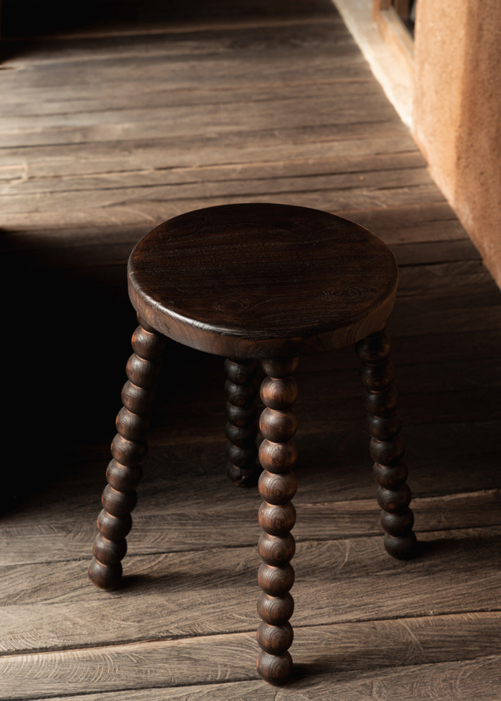 Bazar Bizar Antwerp The Dango Stool - Dark Walnut