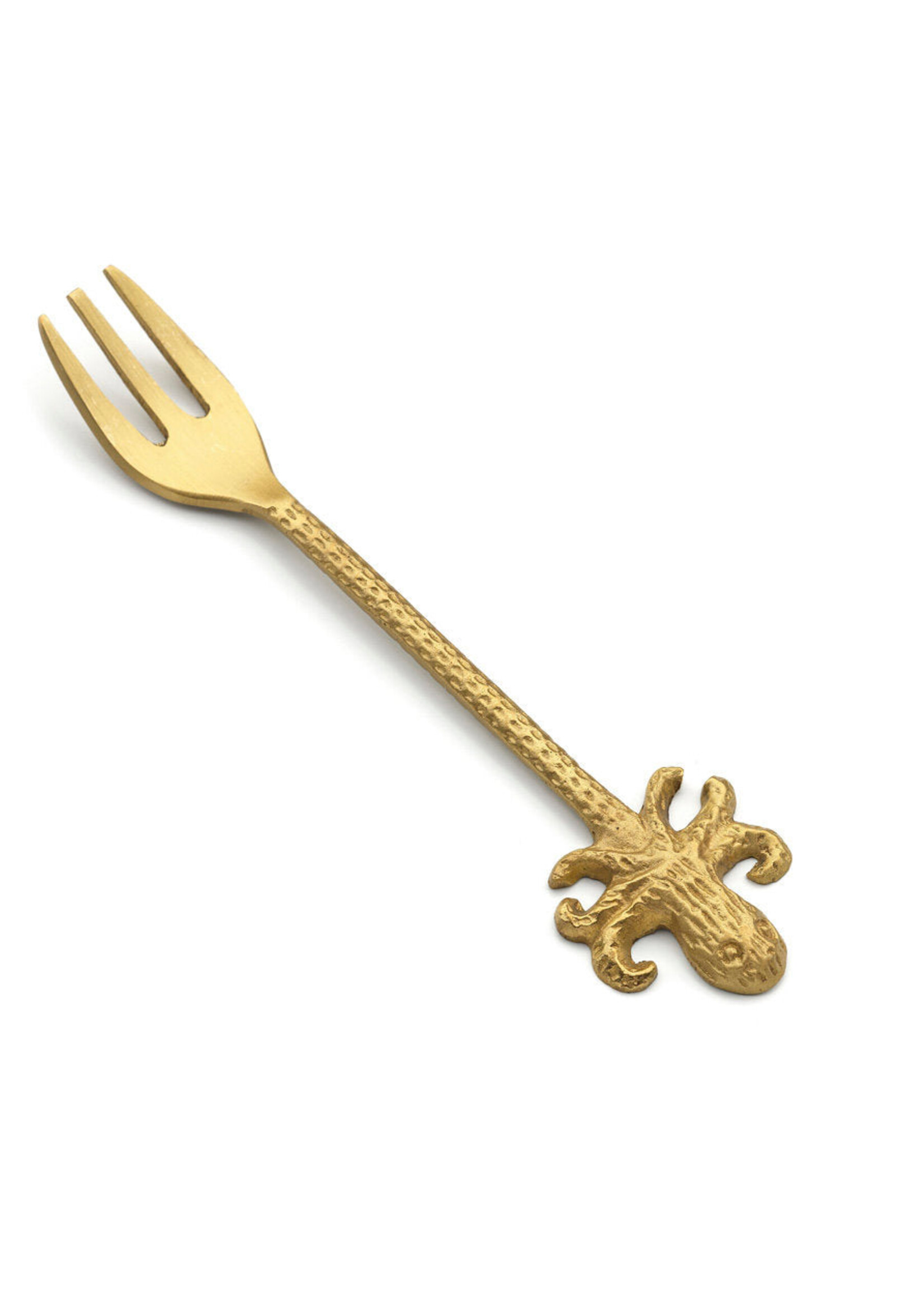 Bazar Bizar Antwerp The Octopus Fork - Gold - S