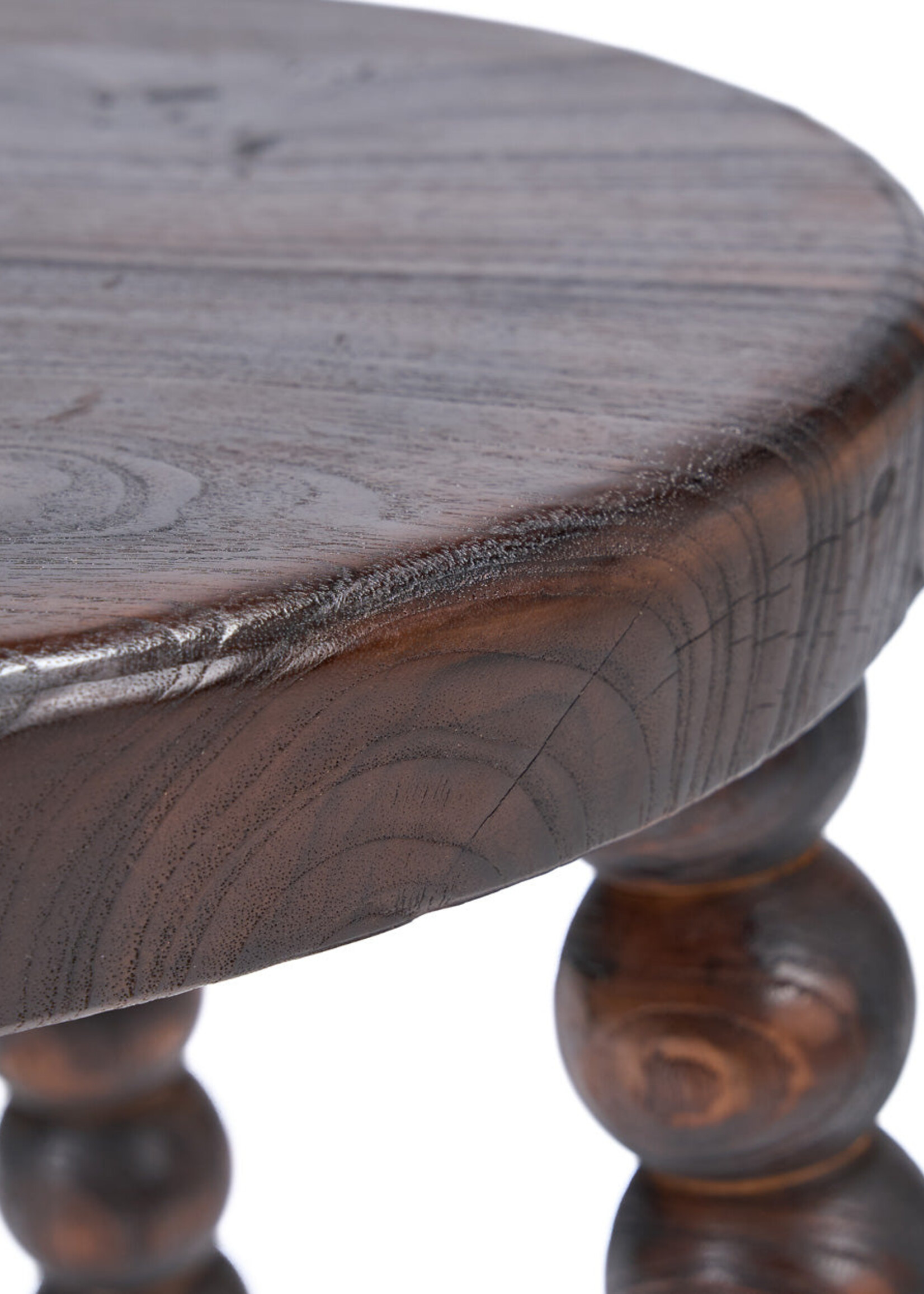 Bazar Bizar Antwerp The Dango Stool - Dark Walnut