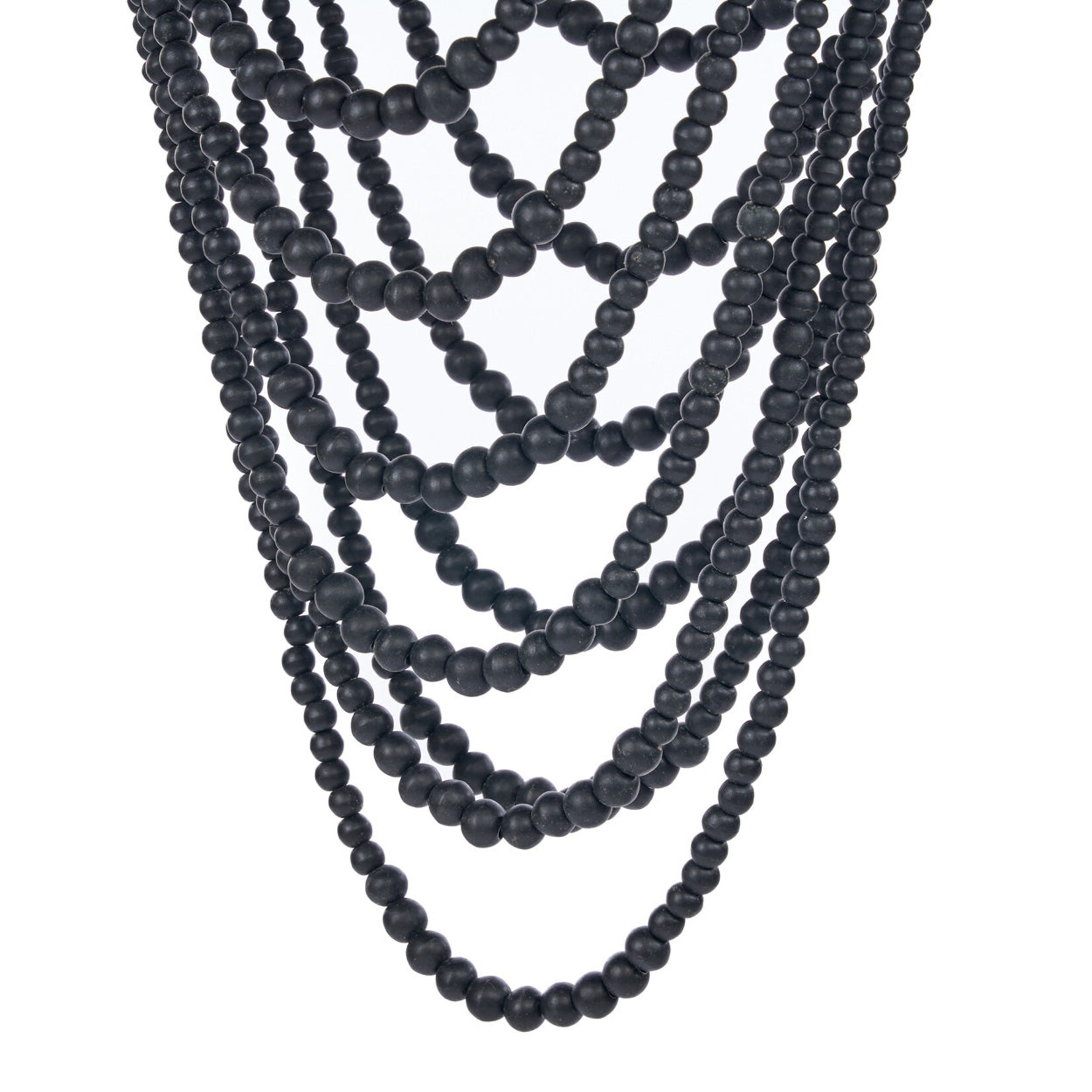 Bazar Bizar Antwerp The Wooden Bead Chandelier - Black - L