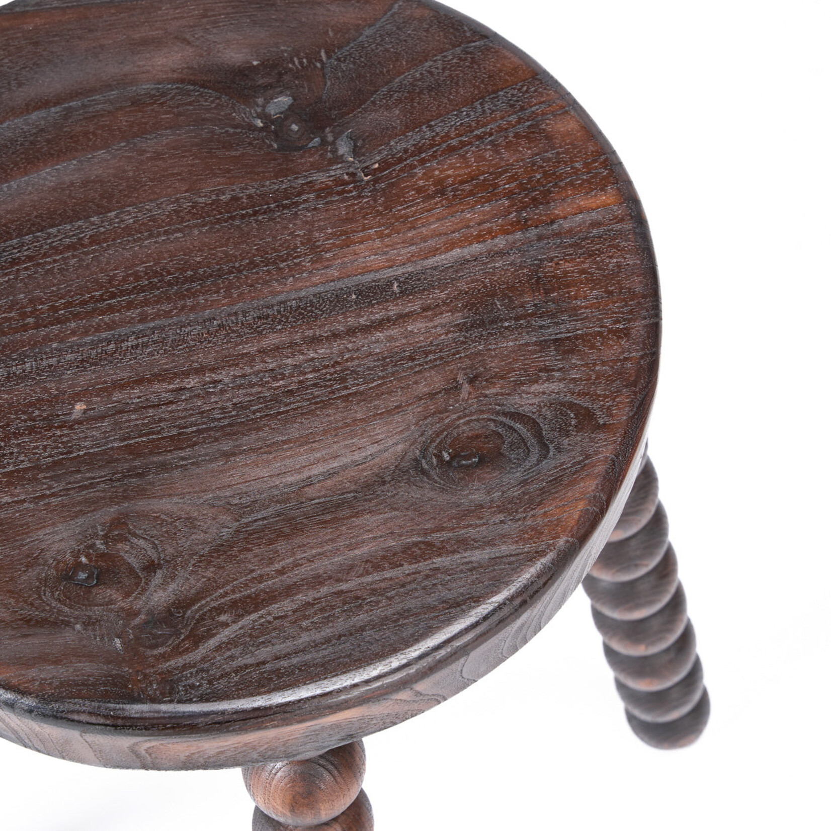 Bazar Bizar Antwerp The Dango Stool - Dark Walnut