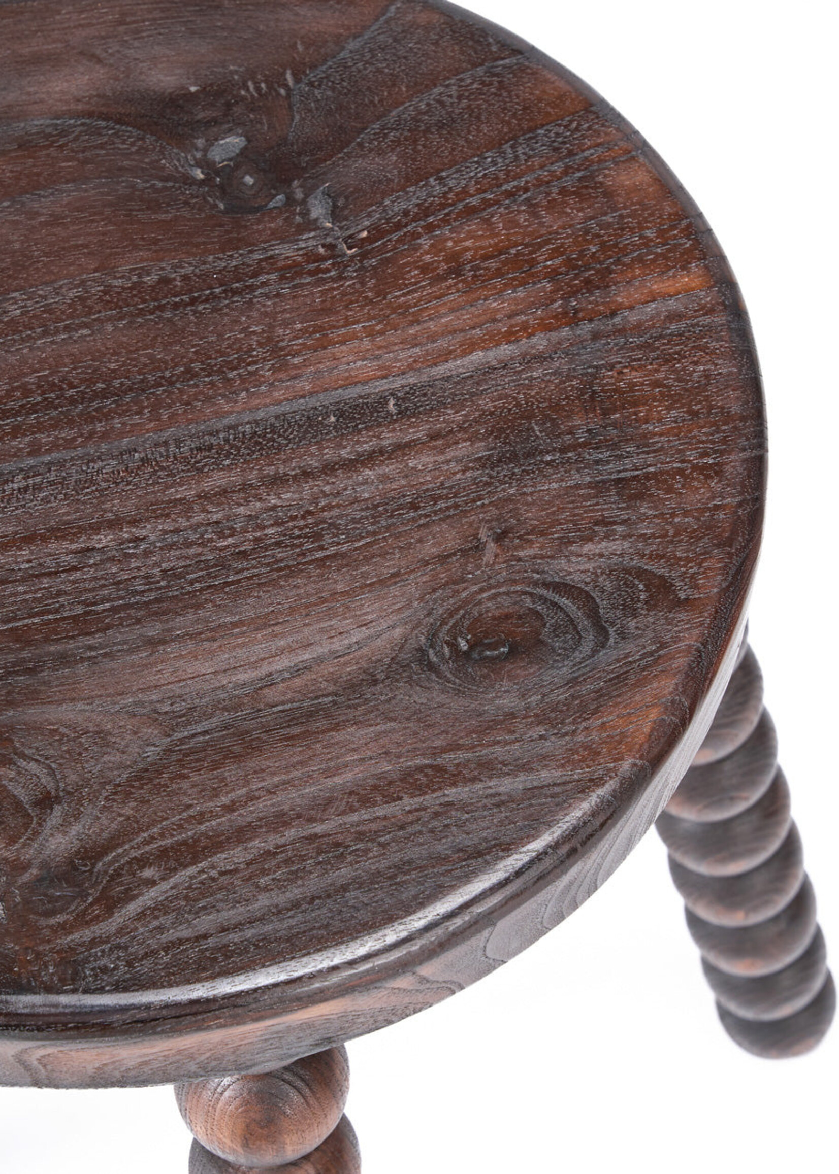 Bazar Bizar Antwerp The Dango Stool - Dark Walnut