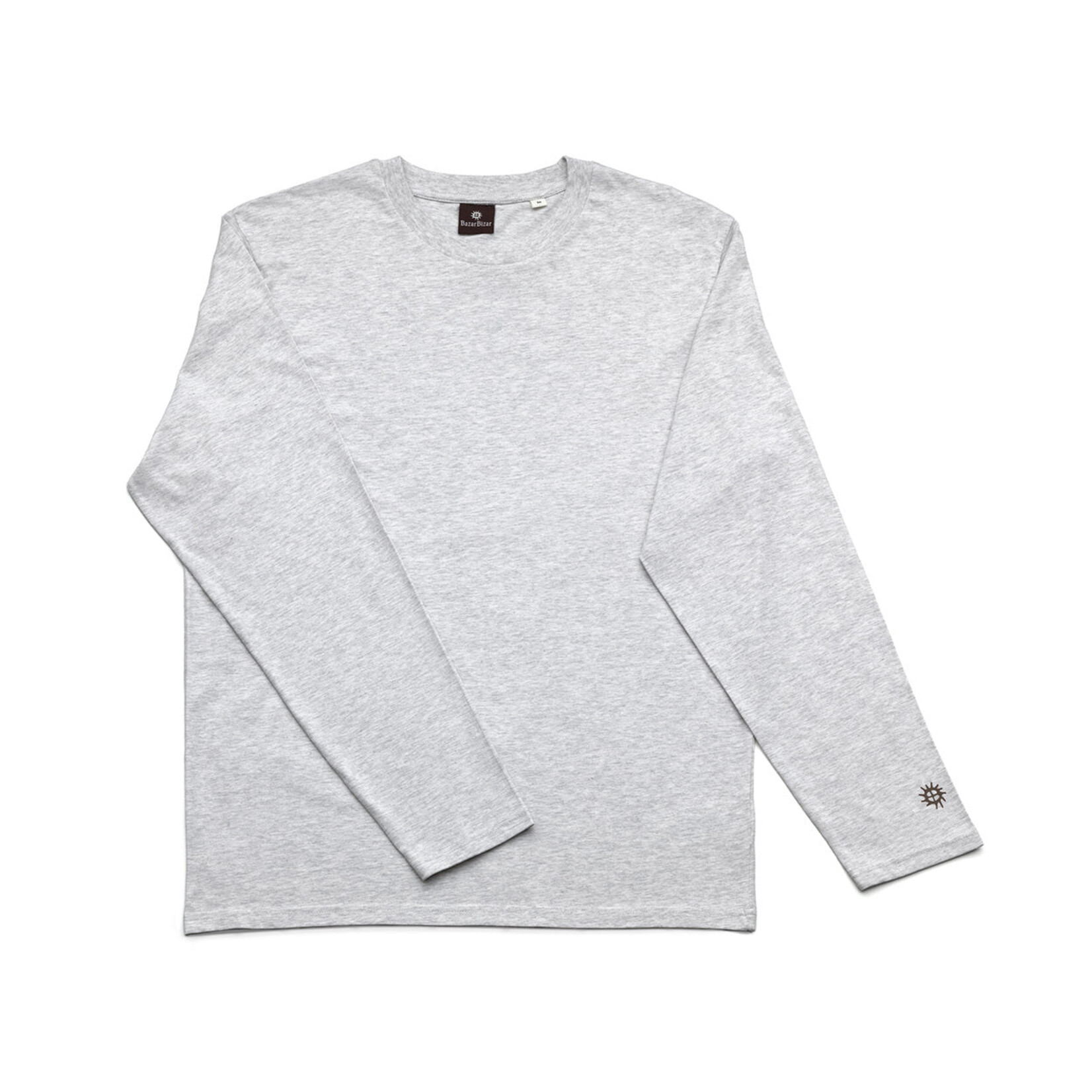 Bazar Bizar Antwerp The Checkerboard L/S T-Shirt - Heather Grey - XL