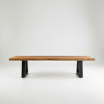 Bazar Bizar Antwerp Bench With Iron Legs - Natural - 280