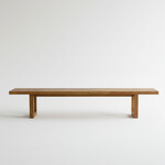 Bazar Bizar Antwerp Bench With Square Foot - Natural - 280