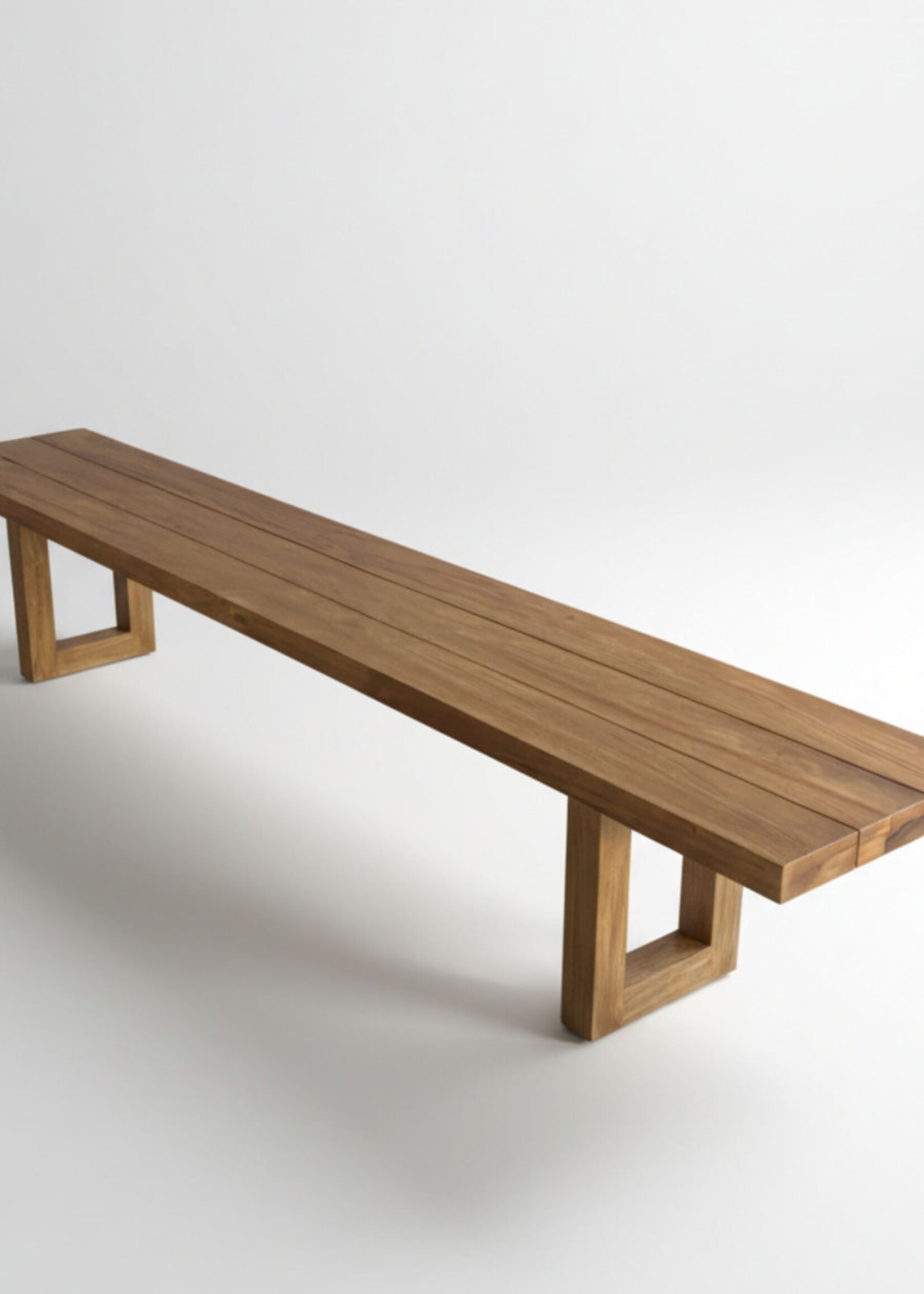 Bazar Bizar Antwerp Bench With Square Foot - Natural - 280