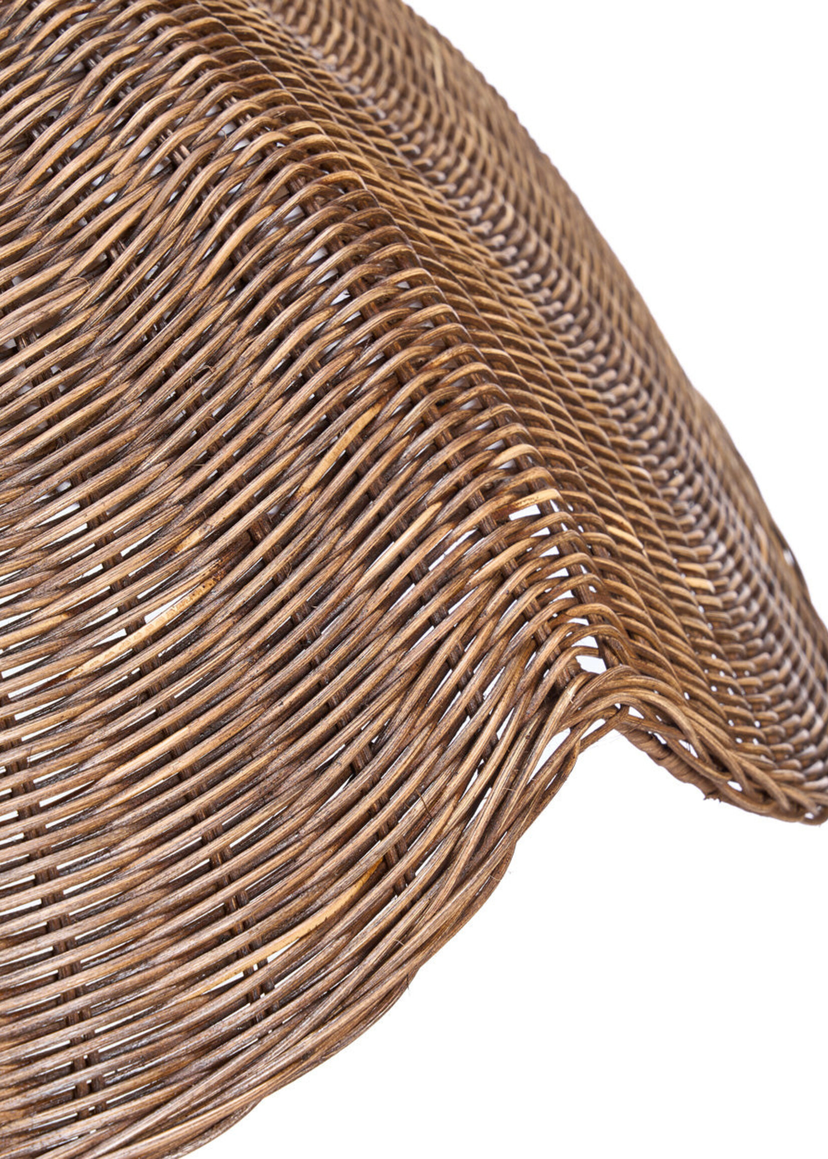 Bazar Bizar Antwerp The Wave Pendant - Dark Walnut - L