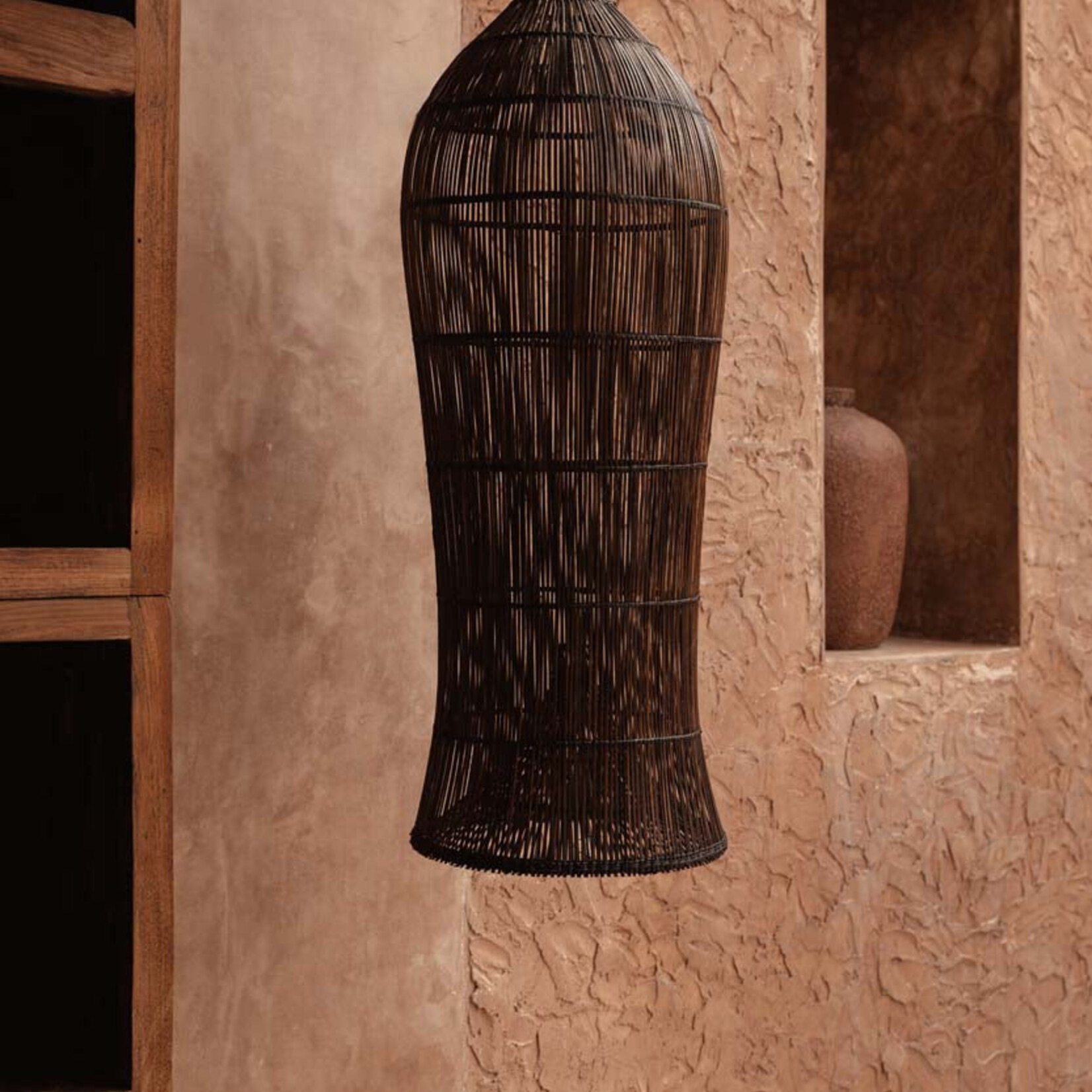 Bazar Bizar Antwerp The Oasis Tower Pendant - Dark Walnut - XL