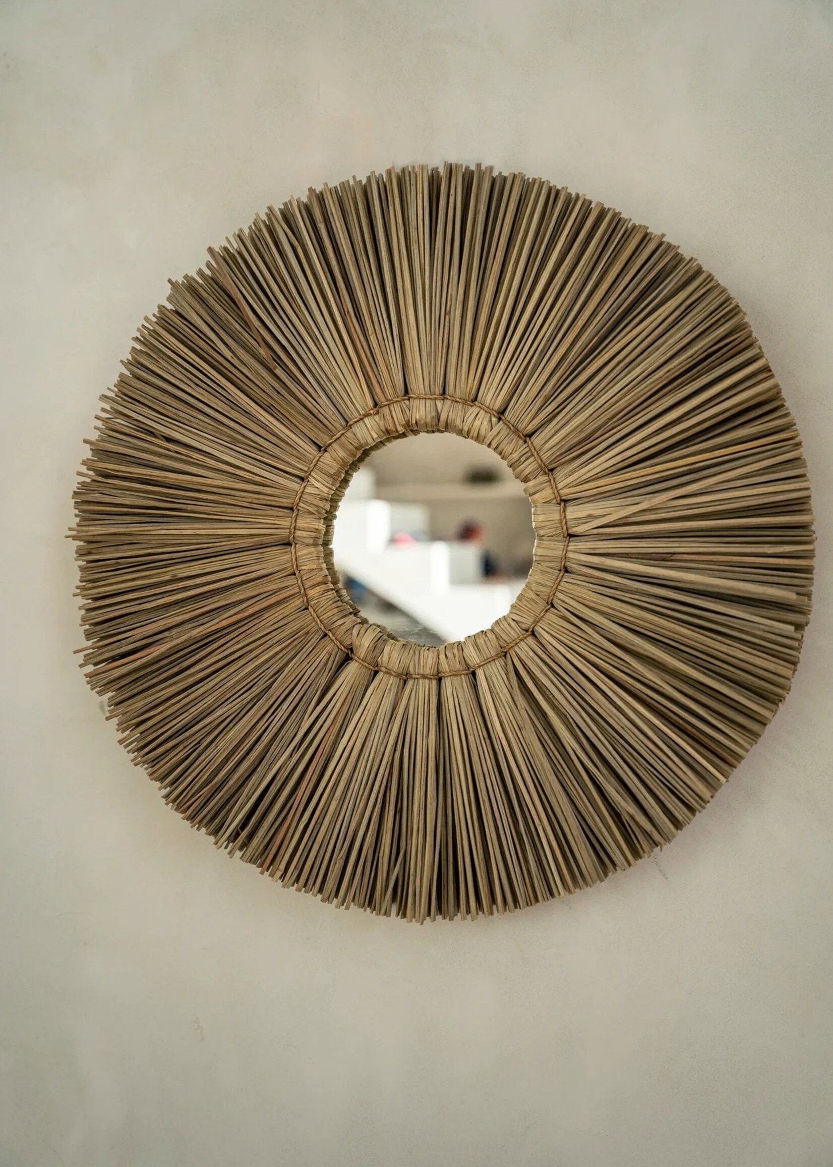 Bazar Bizar Antwerp The Alang Alang Mirror - Natural - S