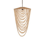 Bazar Bizar Antwerp The Wooden Bead Chandelier - Natural - L