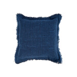 Bazar Bizar Antwerp The Azure Fringe Cushion Cover - Indian Blue