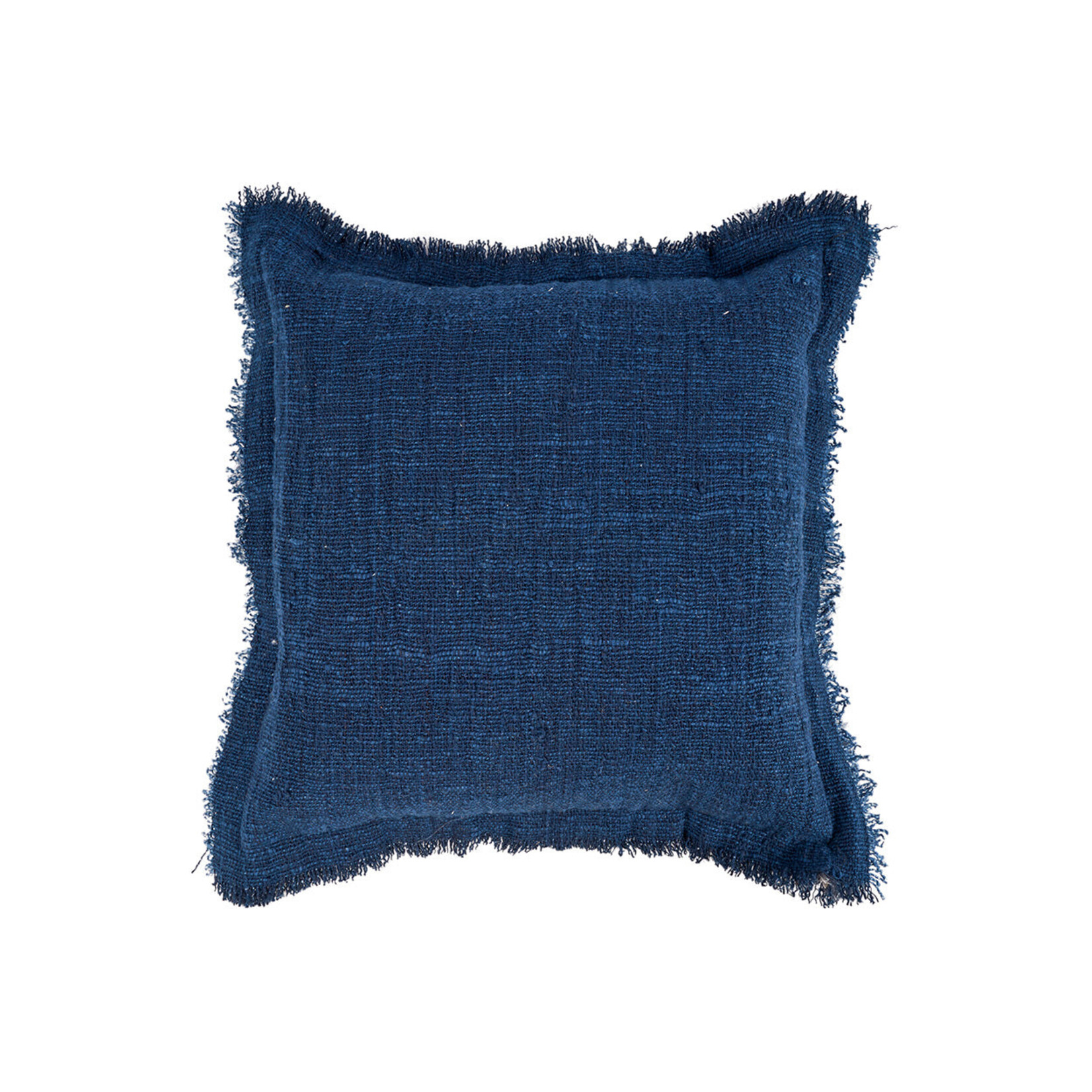 Bazar Bizar Antwerp The Azure Fringe Cushion Cover - Indian Blue