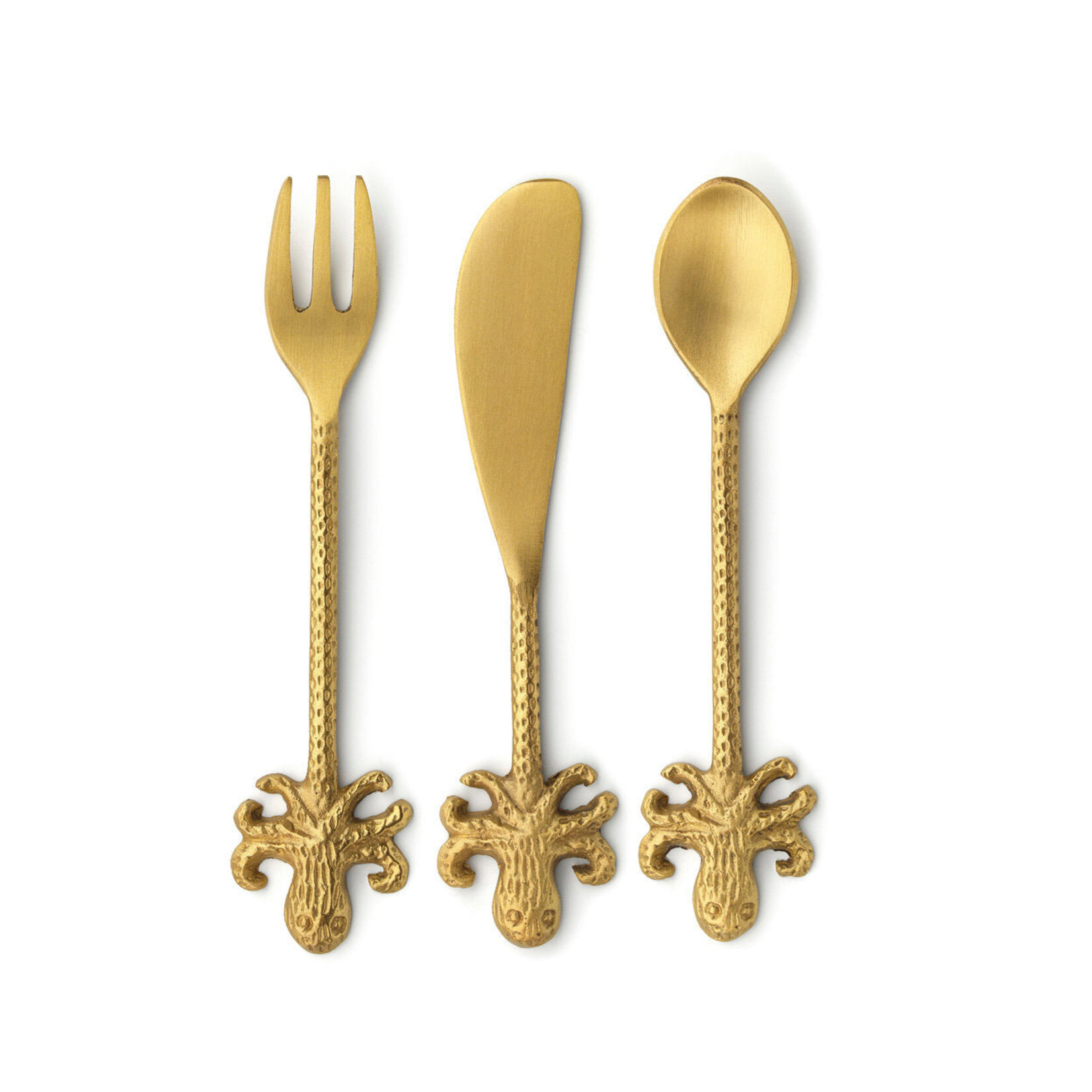 Bazar Bizar Antwerp The Octopus Spoon - Gold - S
