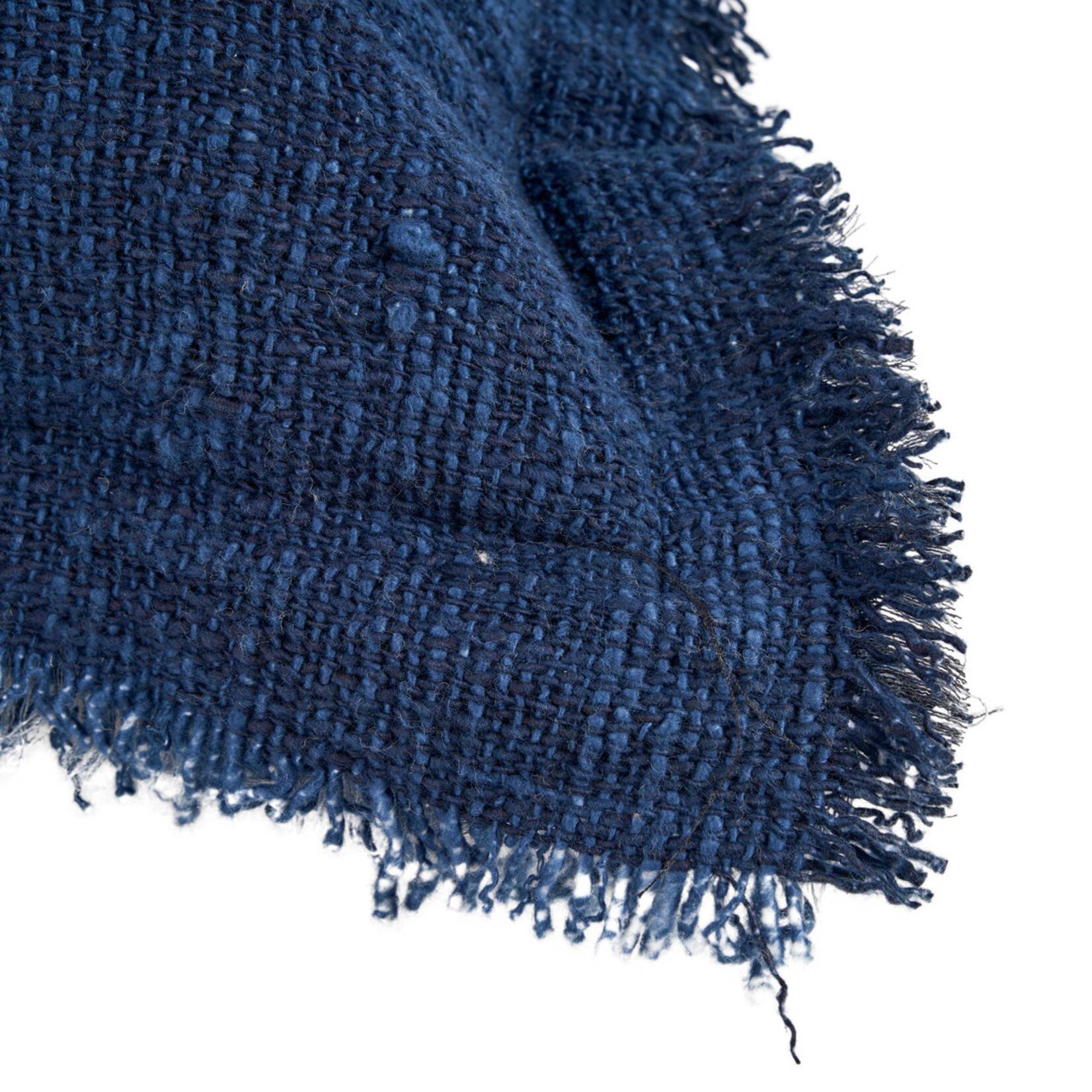 Bazar Bizar Antwerp The Azure Fringe Cushion Cover - Indian Blue