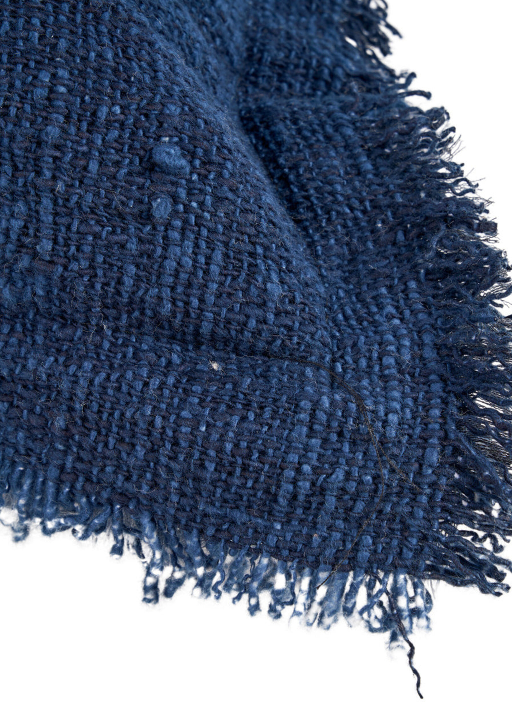 Bazar Bizar Antwerp The Azure Fringe Cushion Cover - Indian Blue