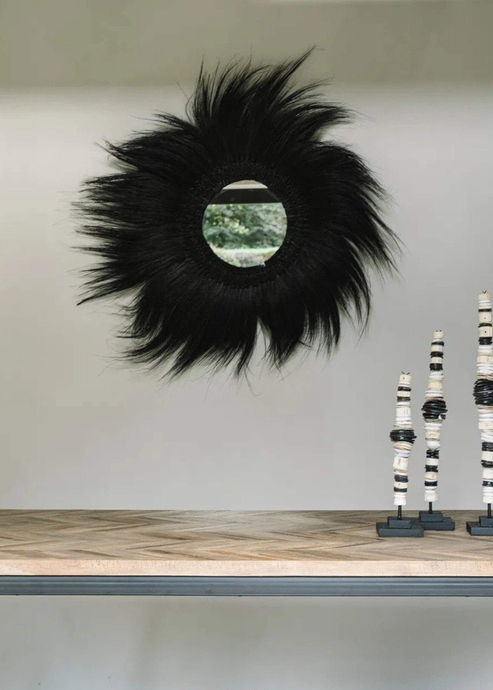 Bazar Bizar Antwerp The Simba Mirror - Black - M