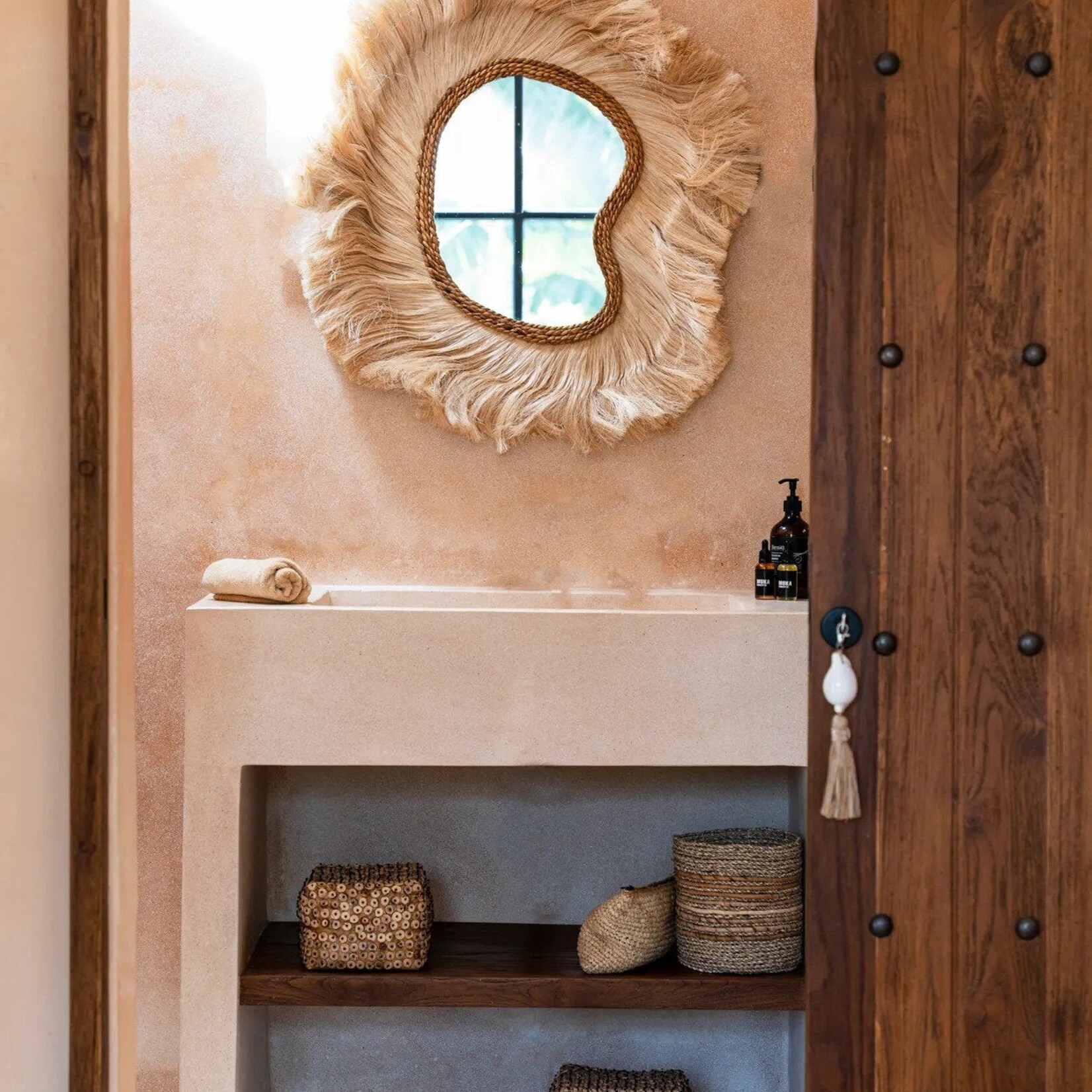 Bazar Bizar Antwerp The La Principessa Mirror - Natural - L