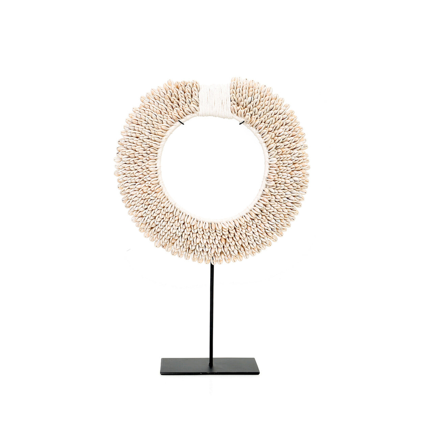 Bazar Bizar Antwerp The Papua Shell Disc on Stand - White - M