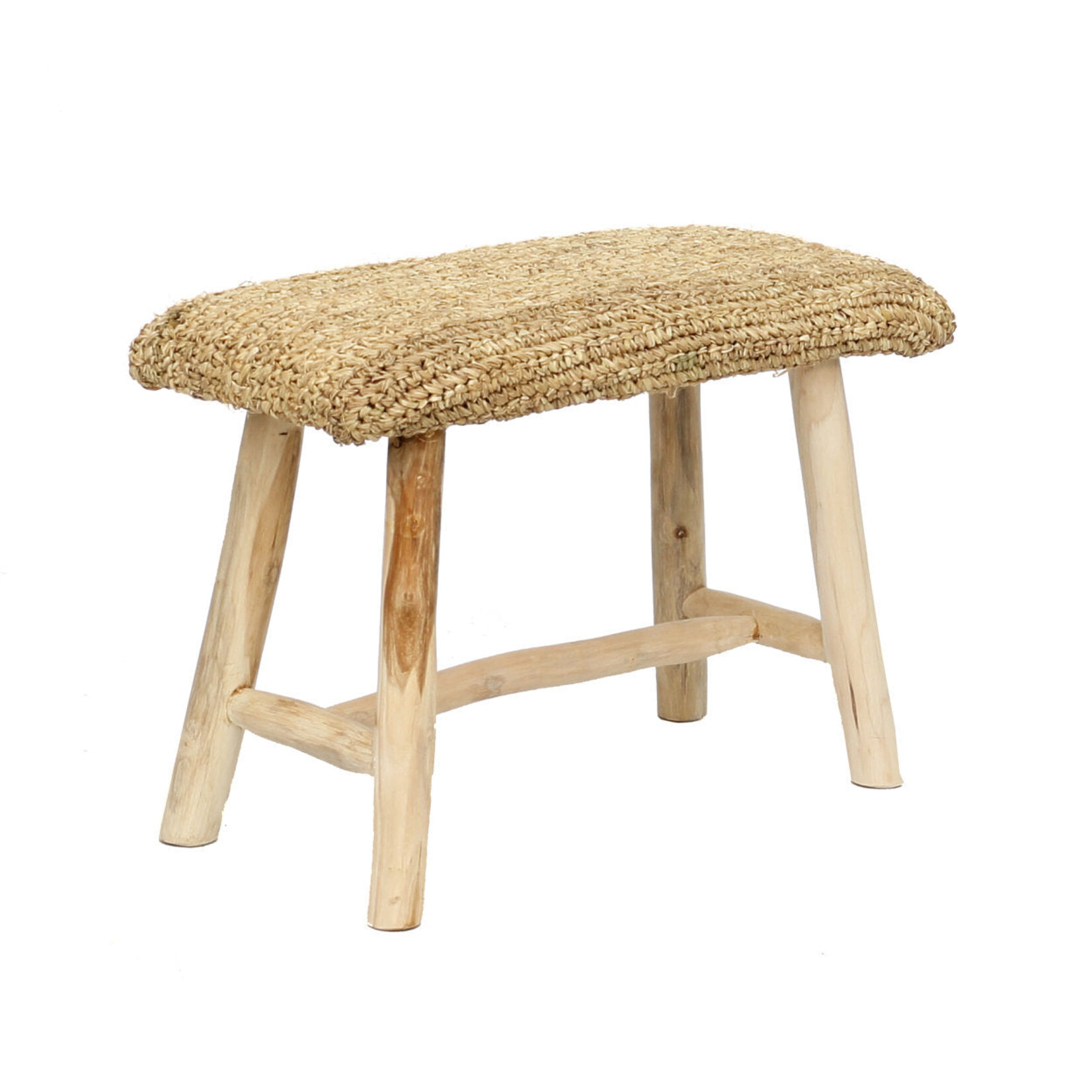 Bazar Bizar The Raffia Bench - Natural