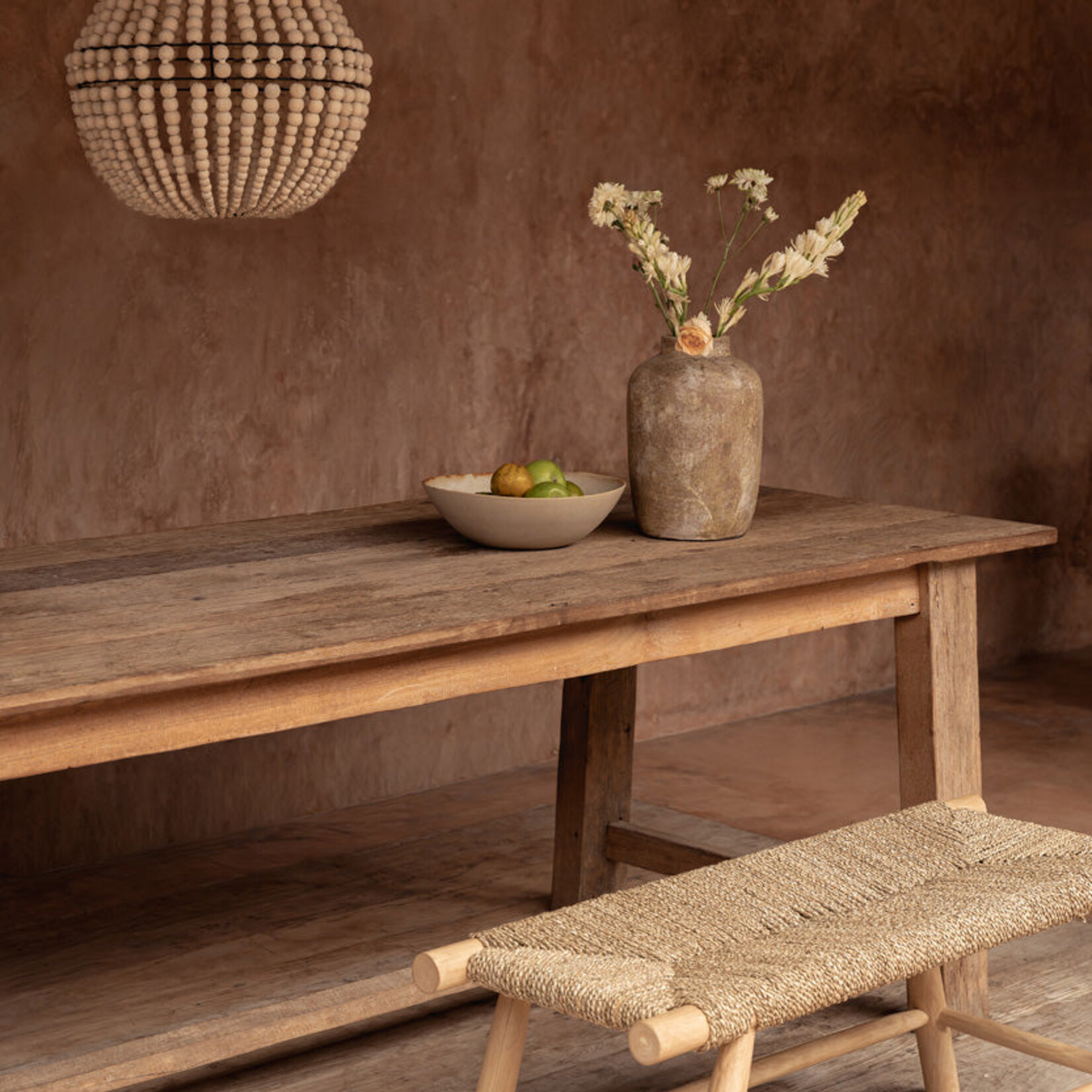 Bazar Bizar Antwerp The Porto Seagrass Bench - Natural - L