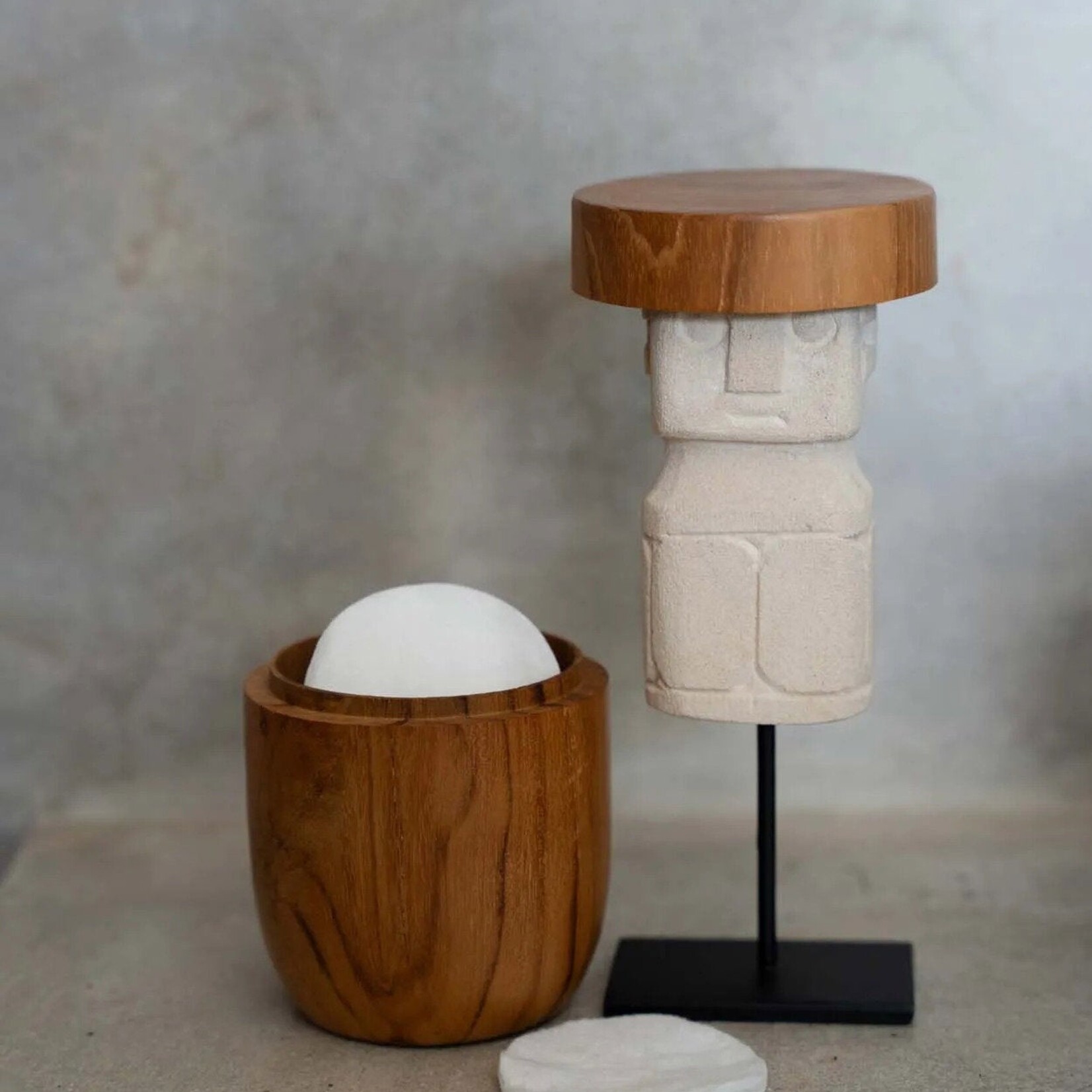 Bazar Bizar Antwerp The Teak Root Jar Low - M