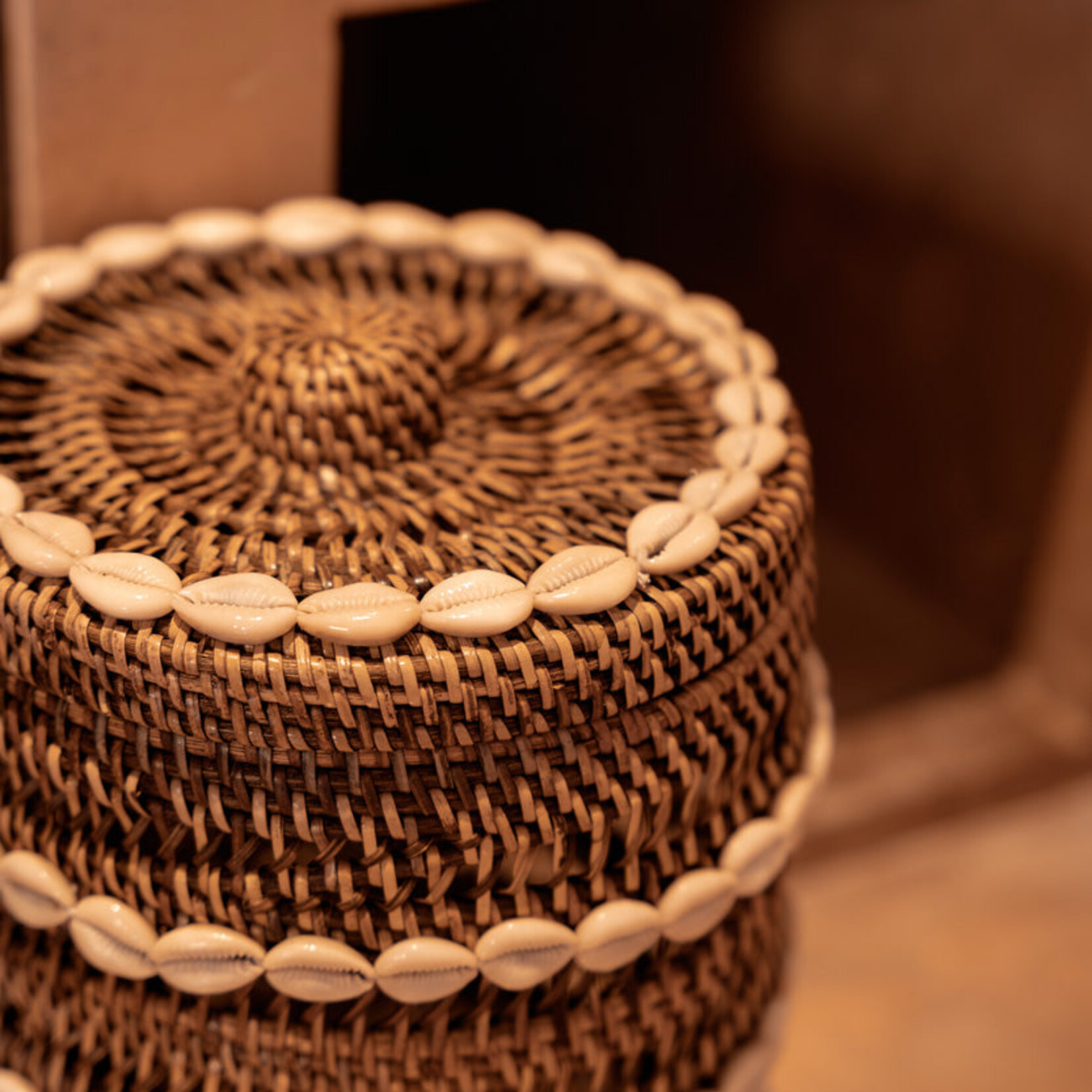 Bazar Bizar Antwerp The Shell Storage Bin - Natural Brown
