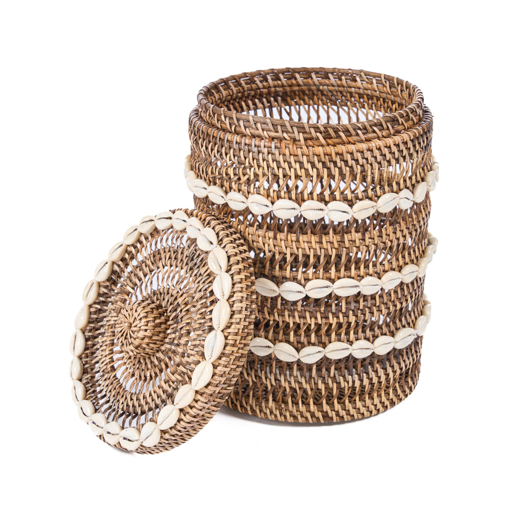 Bazar Bizar Antwerp The Shell Storage Bin - Natural Brown