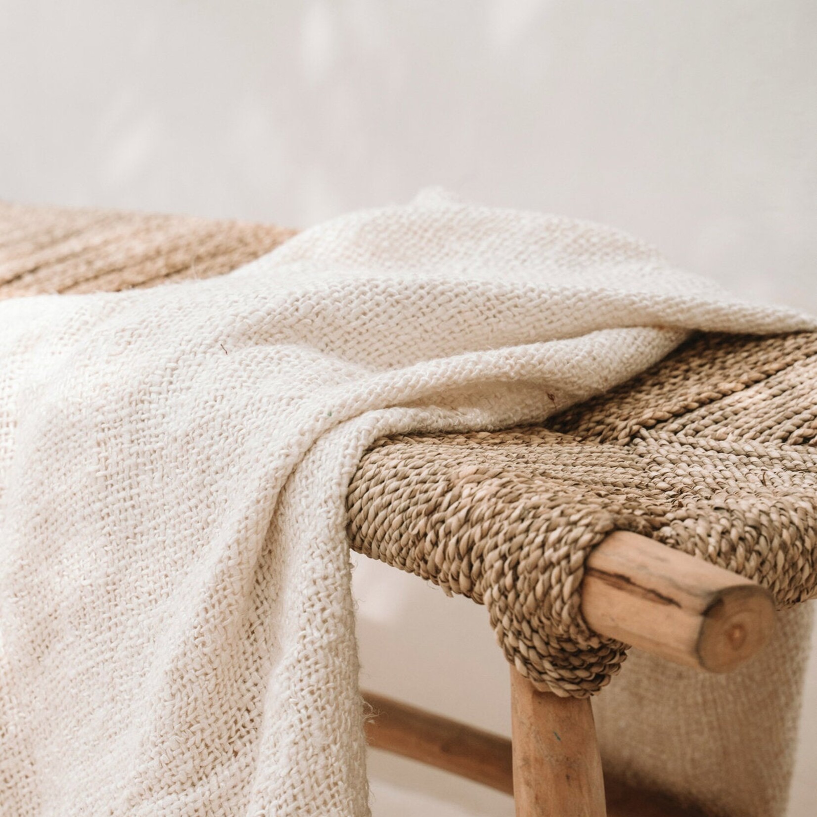Bazar Bizar Antwerp The Porto Seagrass Bench - Natural - L