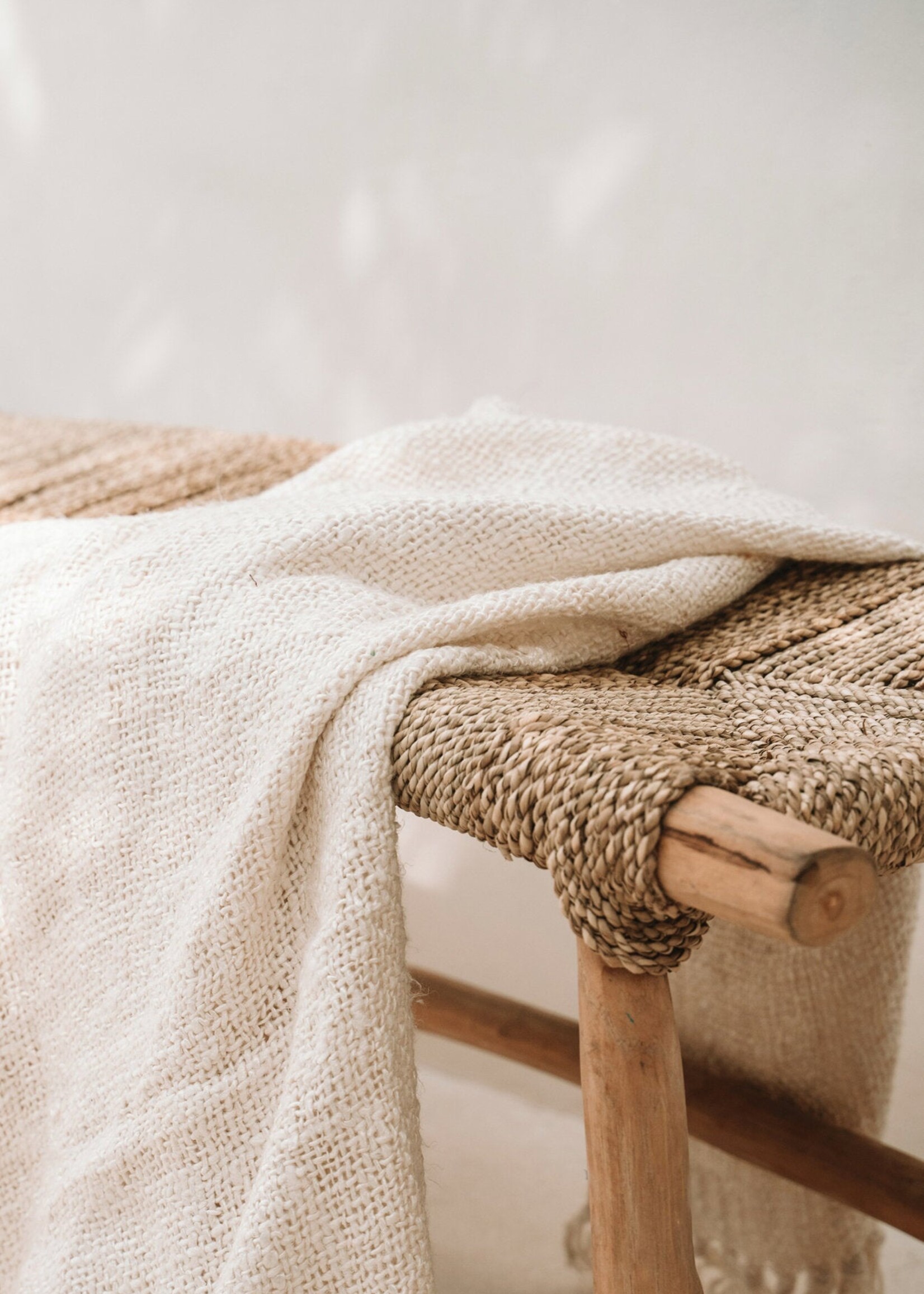 Bazar Bizar Antwerp The Porto Seagrass Bench - Natural - L