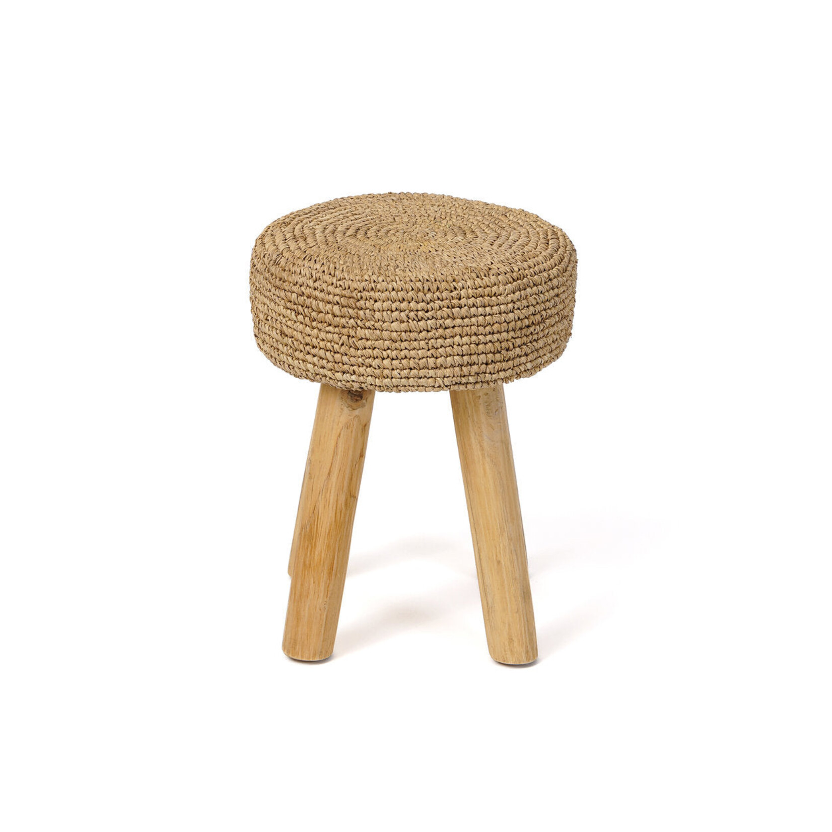 Bazar Bizar Antwerp The Raffia Stool - Natural