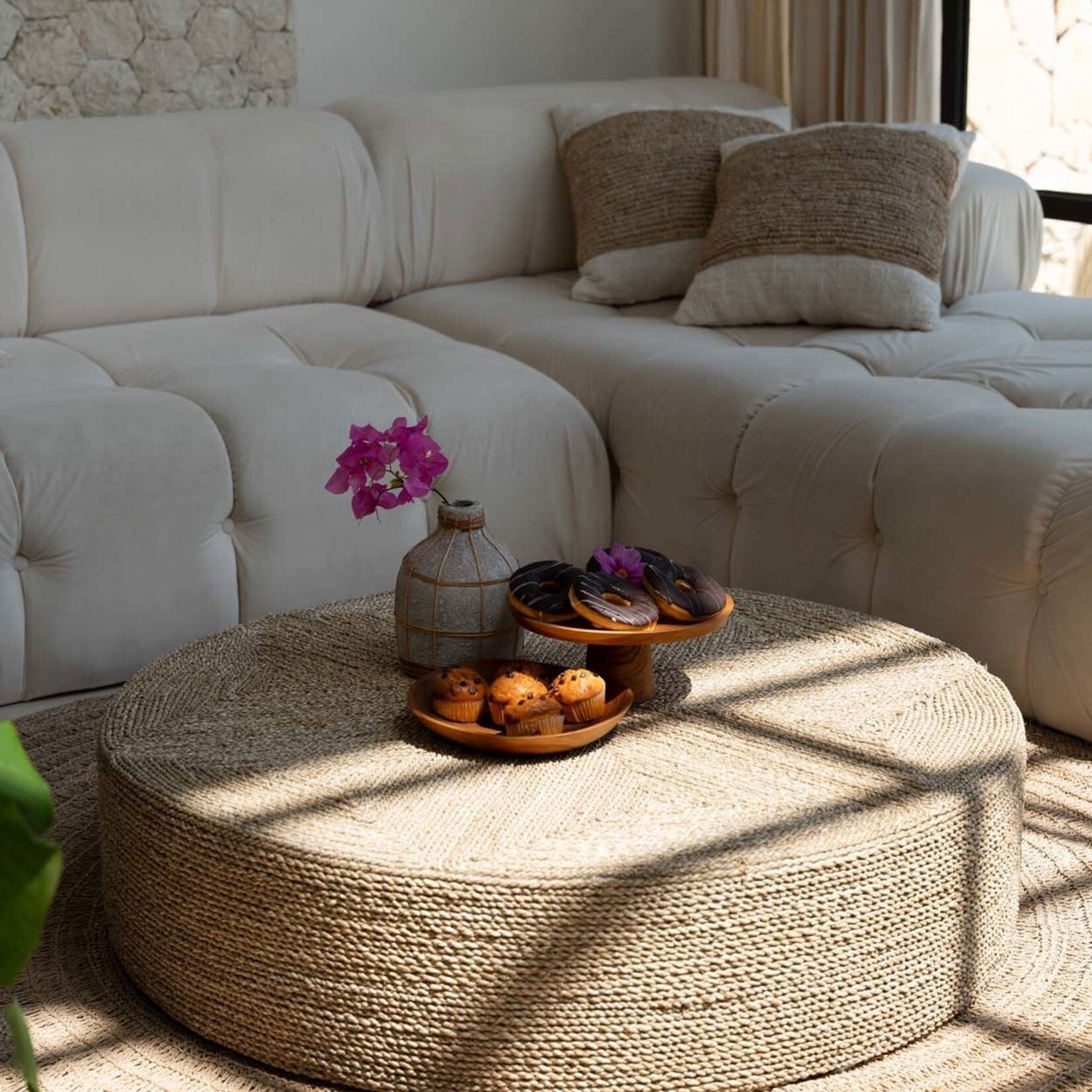 Bazar Bizar Antwerp The Huge Pouffe - Natural