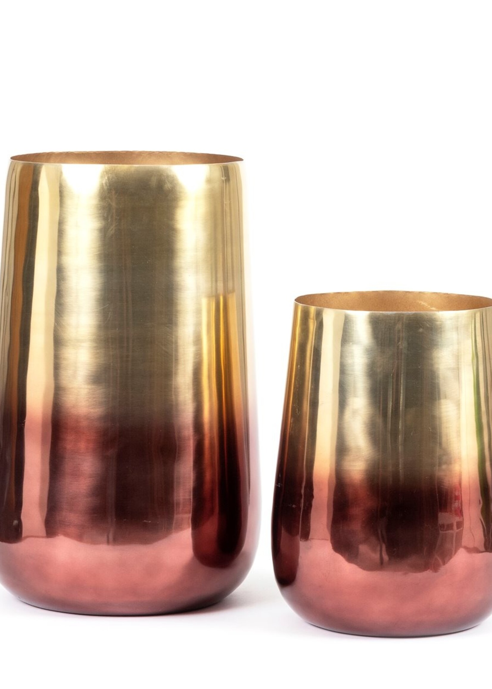 Bazar Bizar Antwerp The Two Tone Brass Planter - Brass - XL