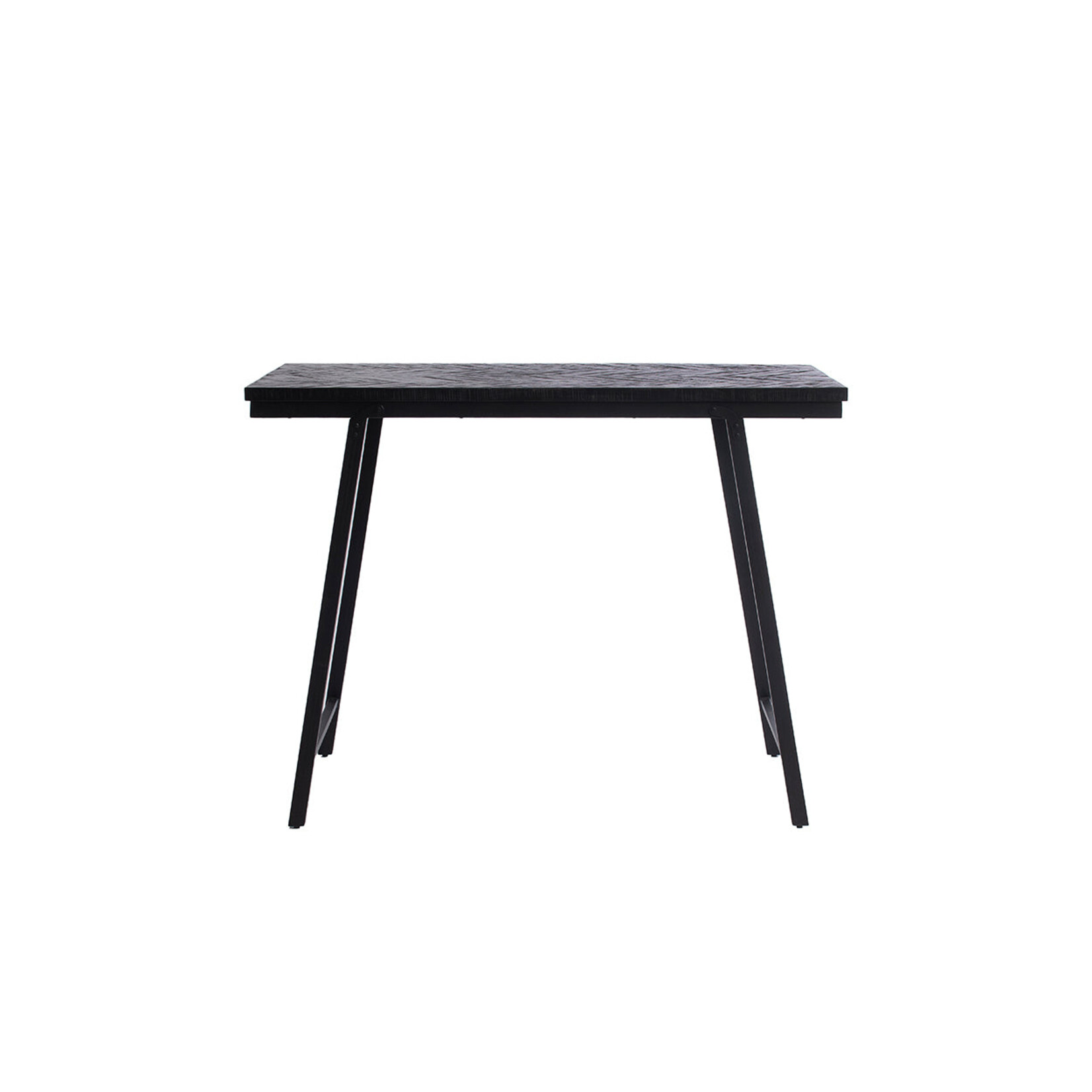 Bazar Bizar Antwerp The Herringbone High Table - Black - 140cm