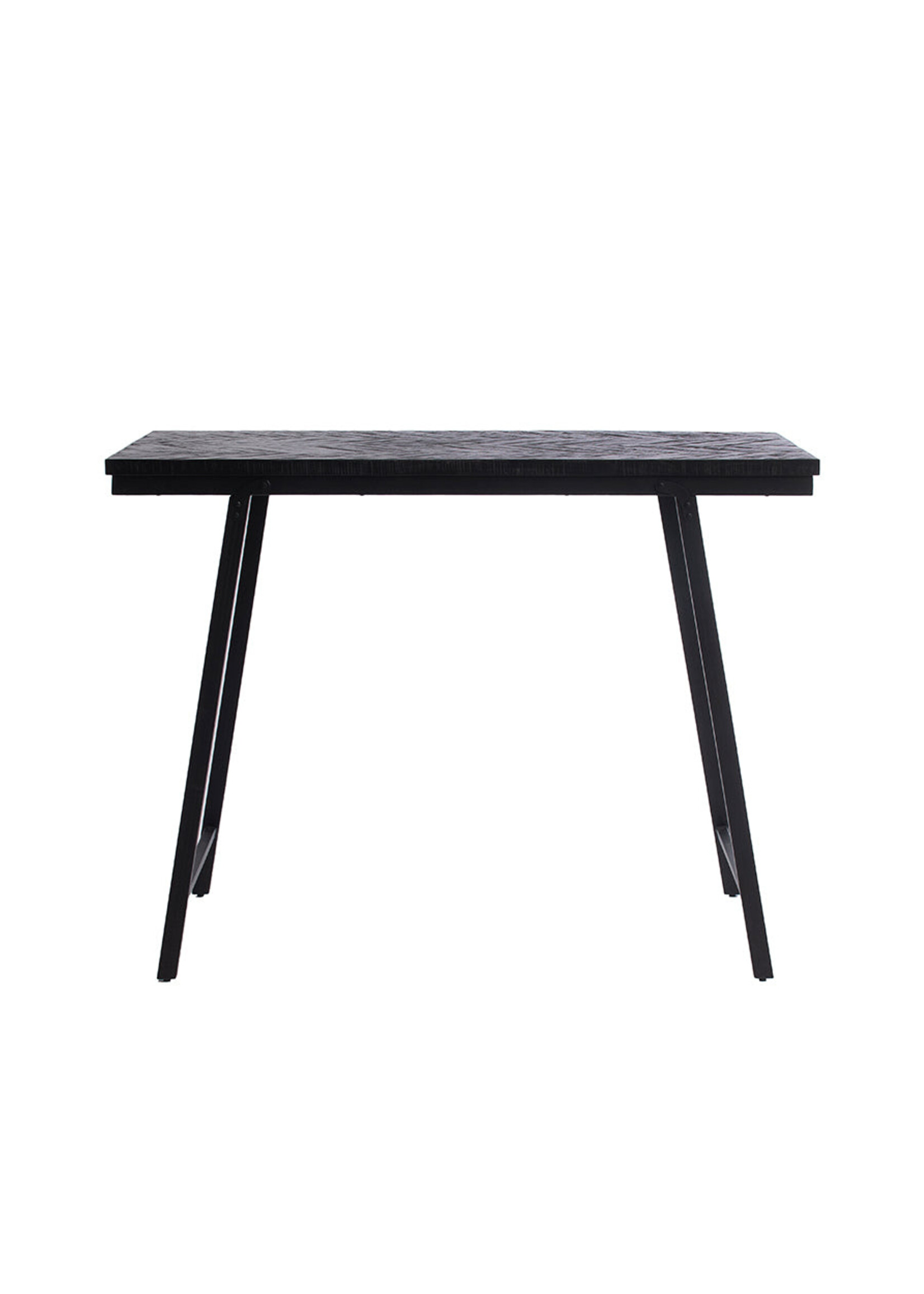 Bazar Bizar Antwerp The Herringbone High Table - Black - 140cm