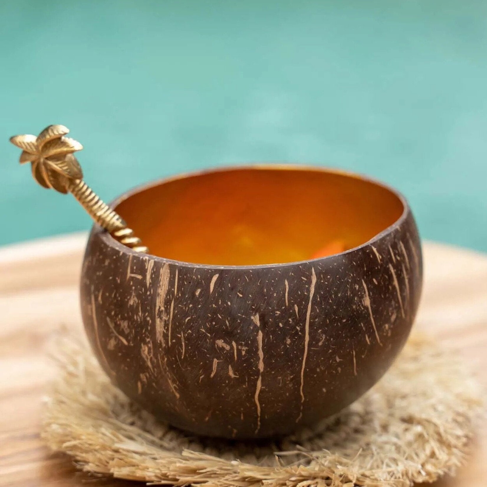 Bazar Bizar Antwerp The Coco Food Bowl - Natural Gold