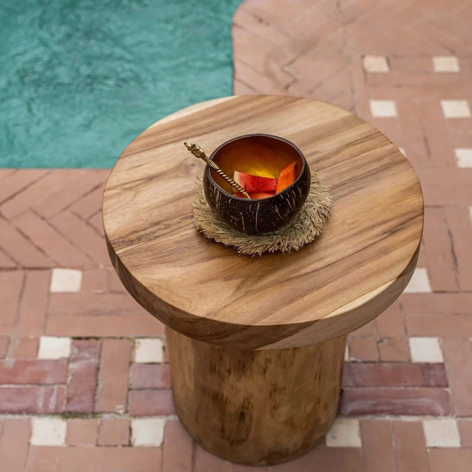 Bazar Bizar Antwerp The Coco Food Bowl - Natural Gold
