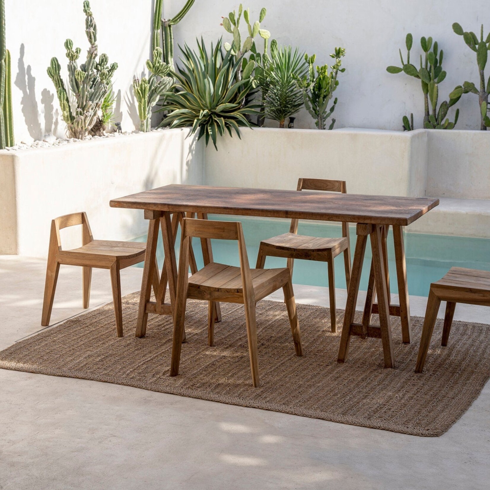 Bazar Bizar Antwerp The Paxi Dining Chair - Natural - Outdoor