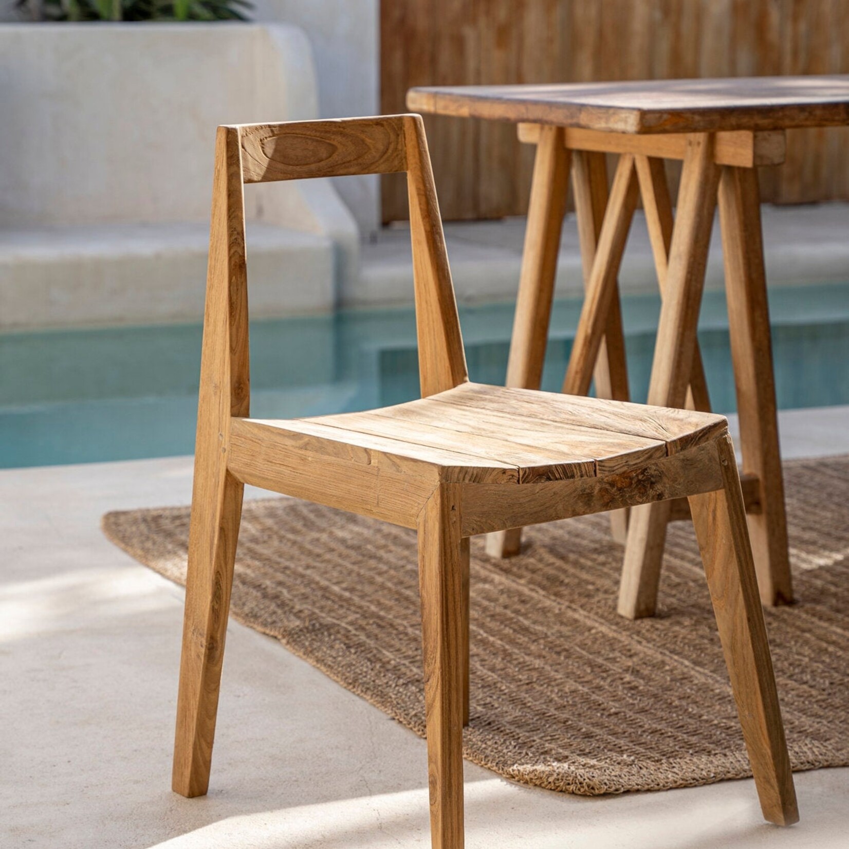 Bazar Bizar Antwerp The Paxi Dining Chair - Natural - Outdoor