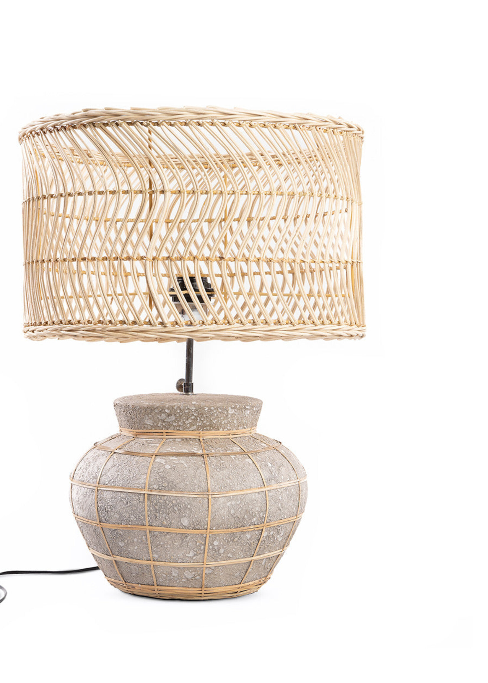 Bazar Bizar Antwerp The Kythira Table Lamp - Natural Concrete