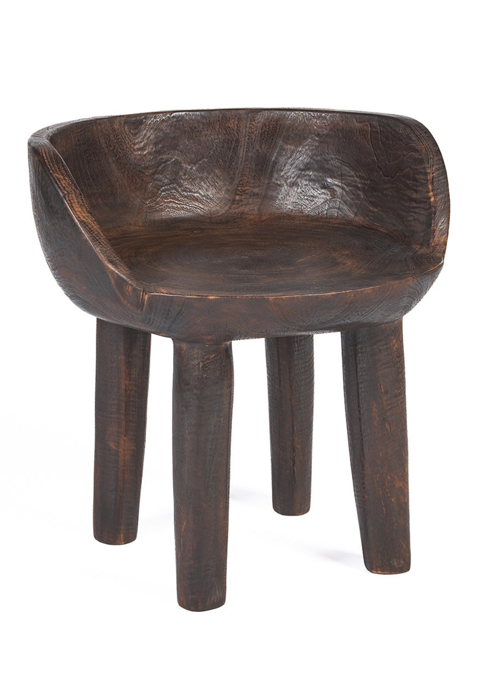 Bazar Bizar Antwerp The Sit Happens Low Chair - Dark Walnut