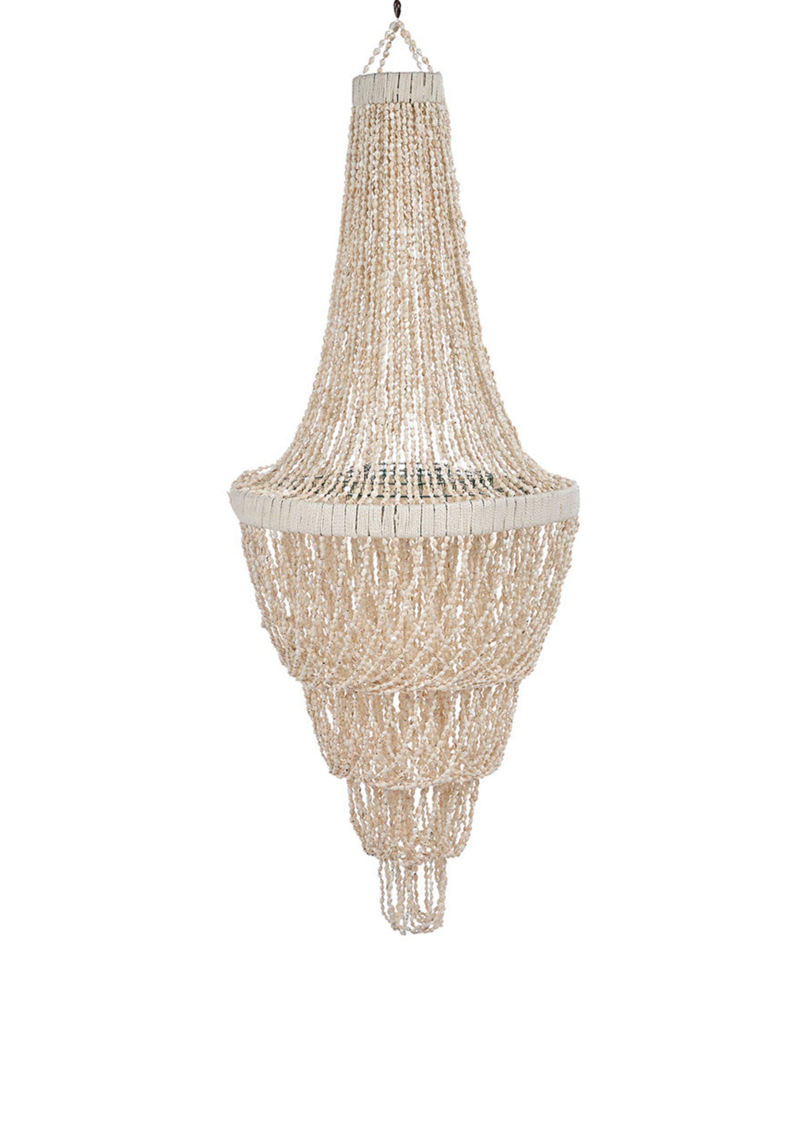 Bazar Bizar Antwerp The Ocean Tower Shell Chandelier - Natural - L