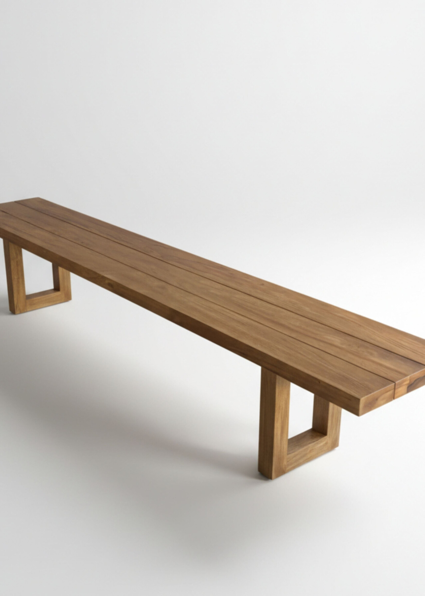 Bazar Bizar Antwerp Bench With Square Foot - Natural - 220