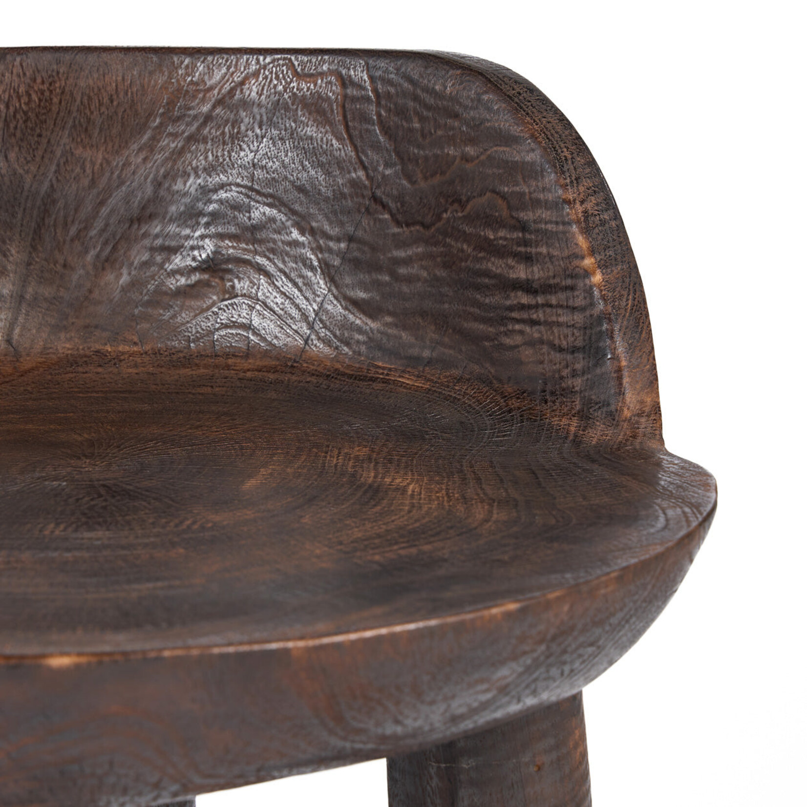 Bazar Bizar Antwerp The Sit Happens Low Chair - Dark Walnut