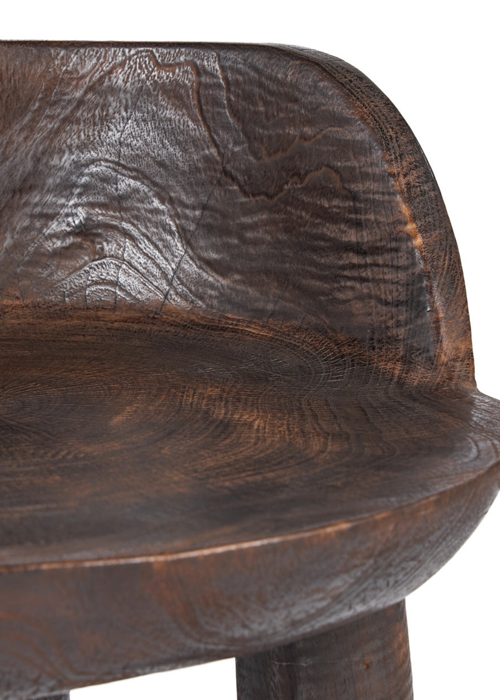 Bazar Bizar Antwerp The Sit Happens Low Chair - Dark Walnut