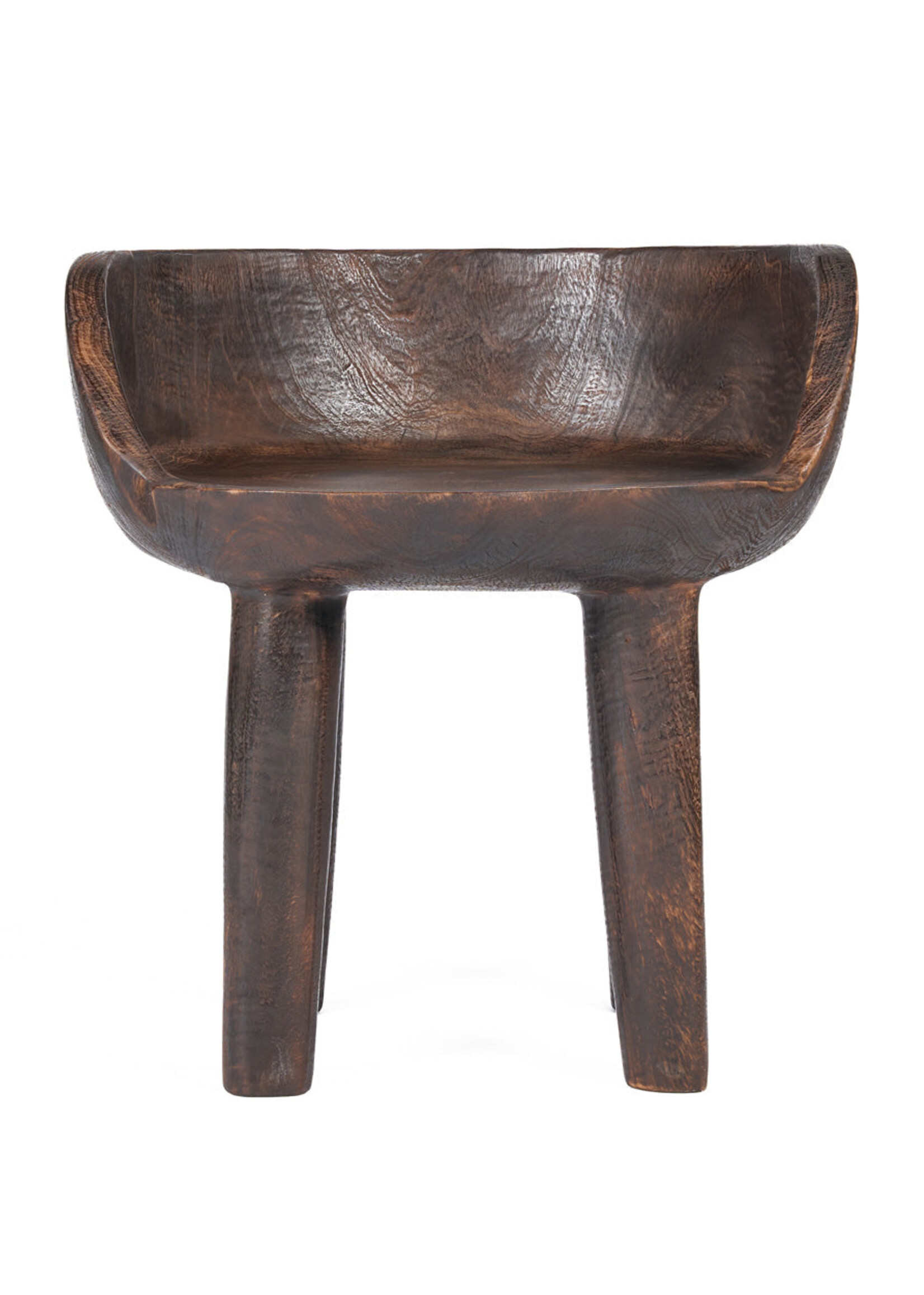 Bazar Bizar Antwerp The Sit Happens Low Chair - Dark Walnut
